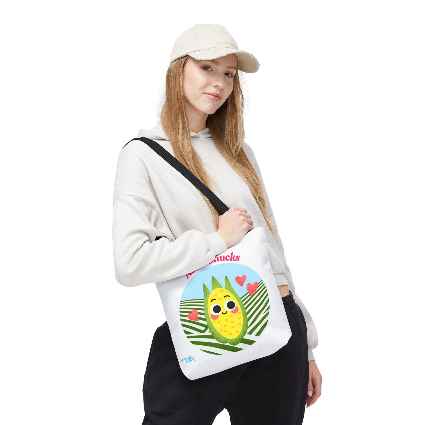 Cute Corn Tote Bag, Funny Grocery Tote, Gift for Veggie Lovers, Funny Farmhouse Decor, Unique Eco-Friendly Bag