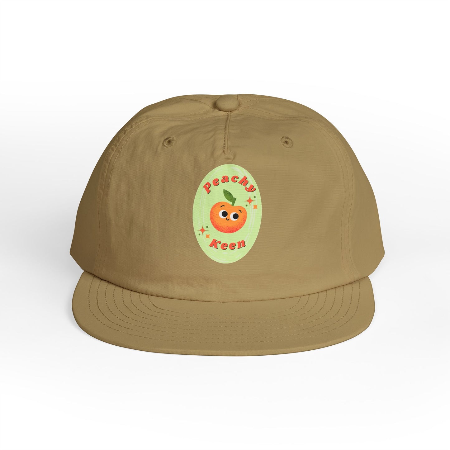 Cute Peach Pun Surf Cap, Trendy Beach Ready Hat, Casual Outdoor Accessory, Autumn Vibes, Trendy Gift