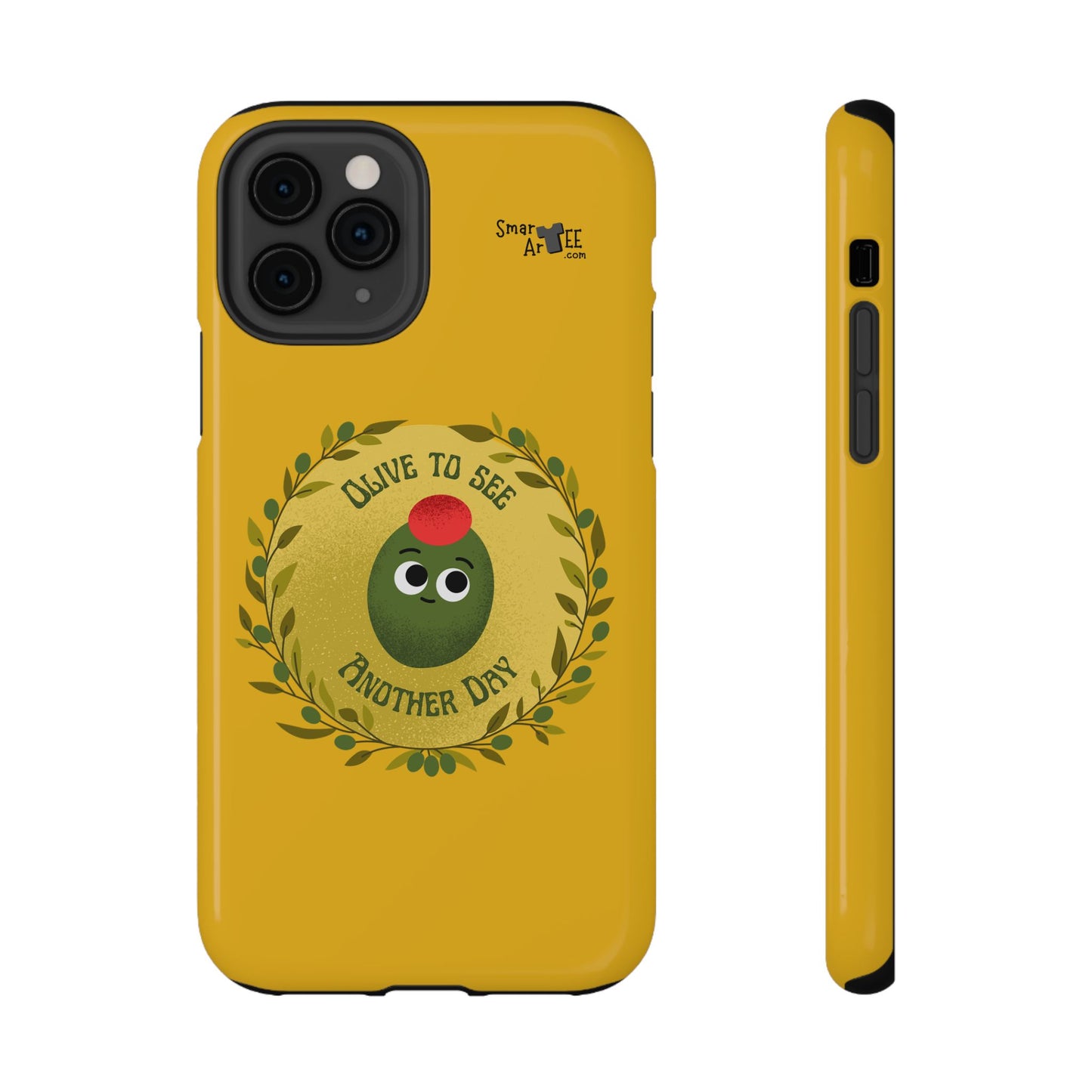 Cute Olive Phone Case, Impact-Resistant Phone Cover, Great Gift for All Ages, Trendy Cell Case, Fun Phone Accessory, Unique Olive Design