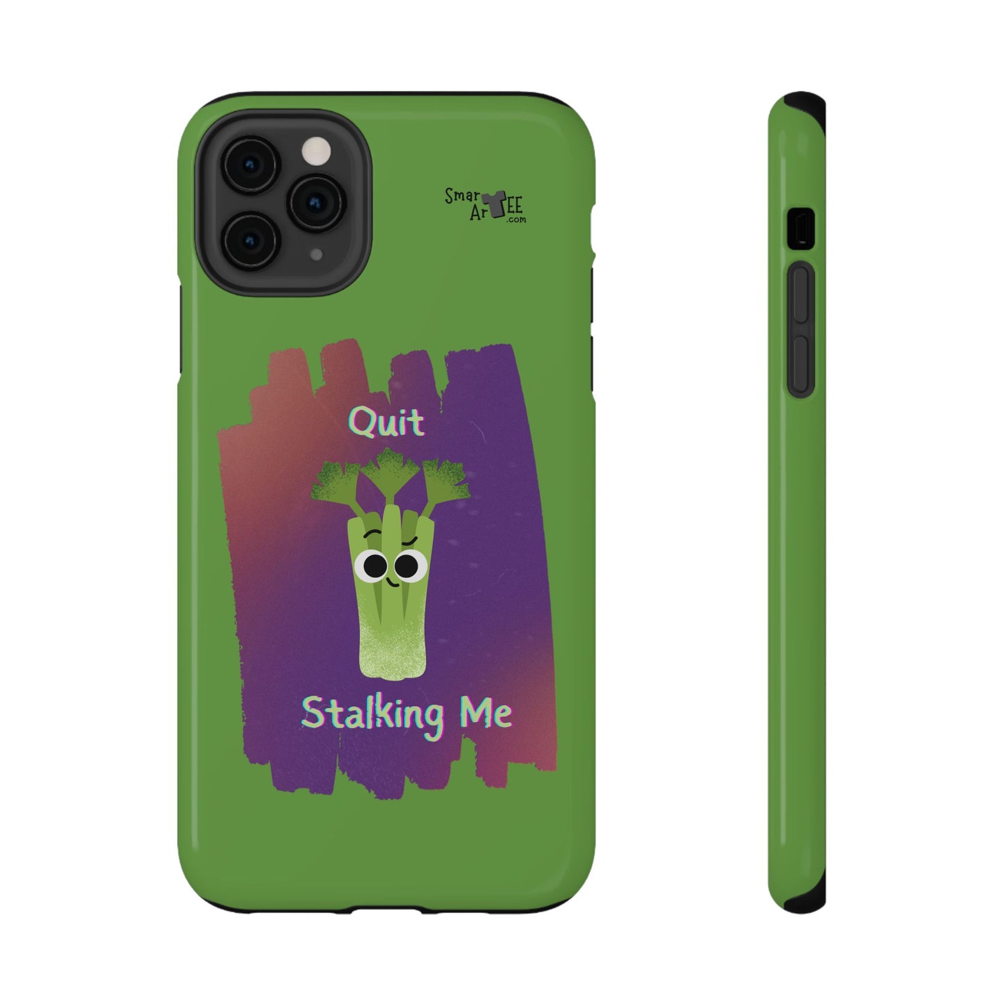 Cute Celery Pun Phone Case, Quirky Impact-Resistant Cell Phone Cover, Gift for Veggie Lovers, Fun Accessories for Friends