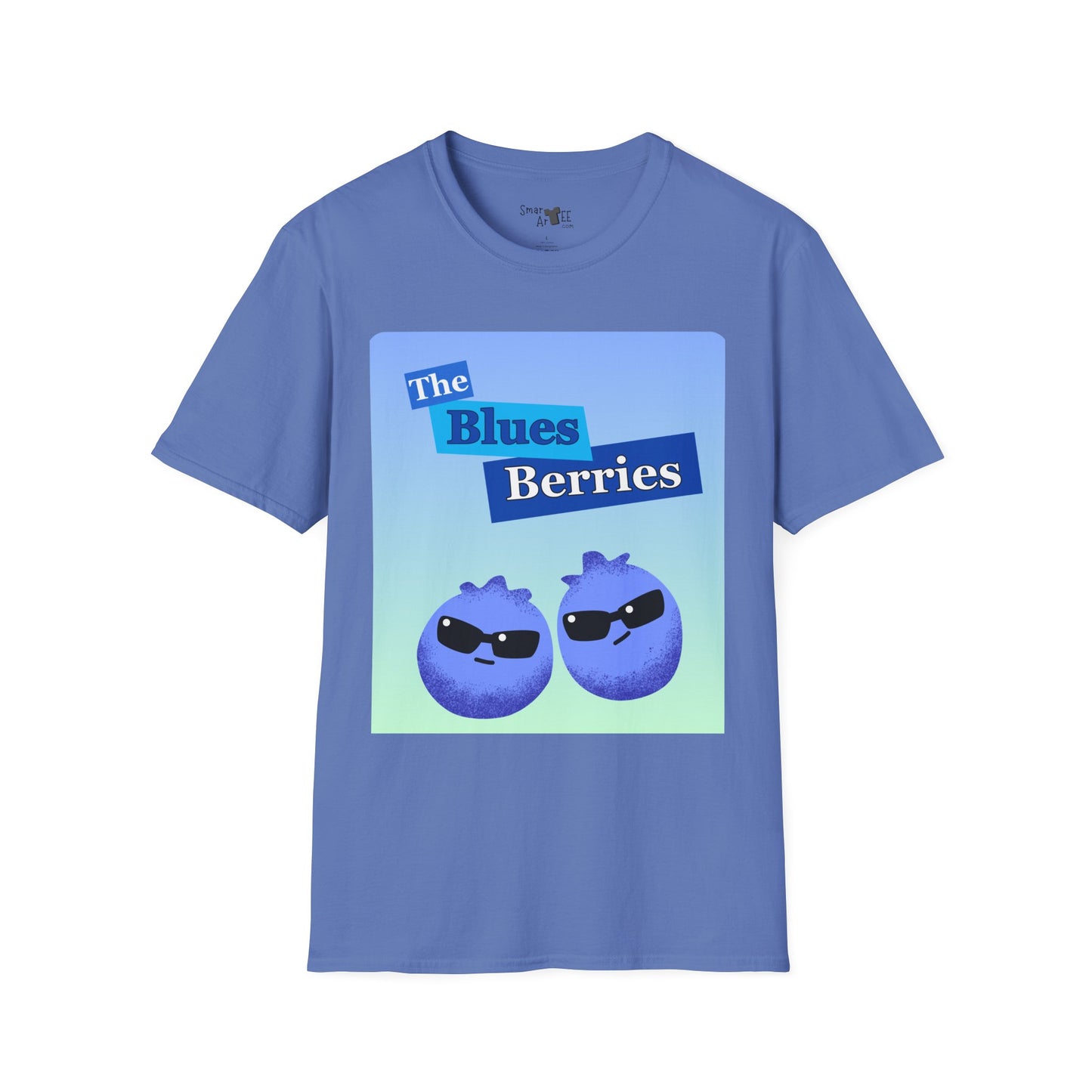 Cool Blues Berries T-Shirt, Funny Graphic Tee, Unisex Softstyle Shirt, Casual Wear, Gift for Blues Brothers Lovers