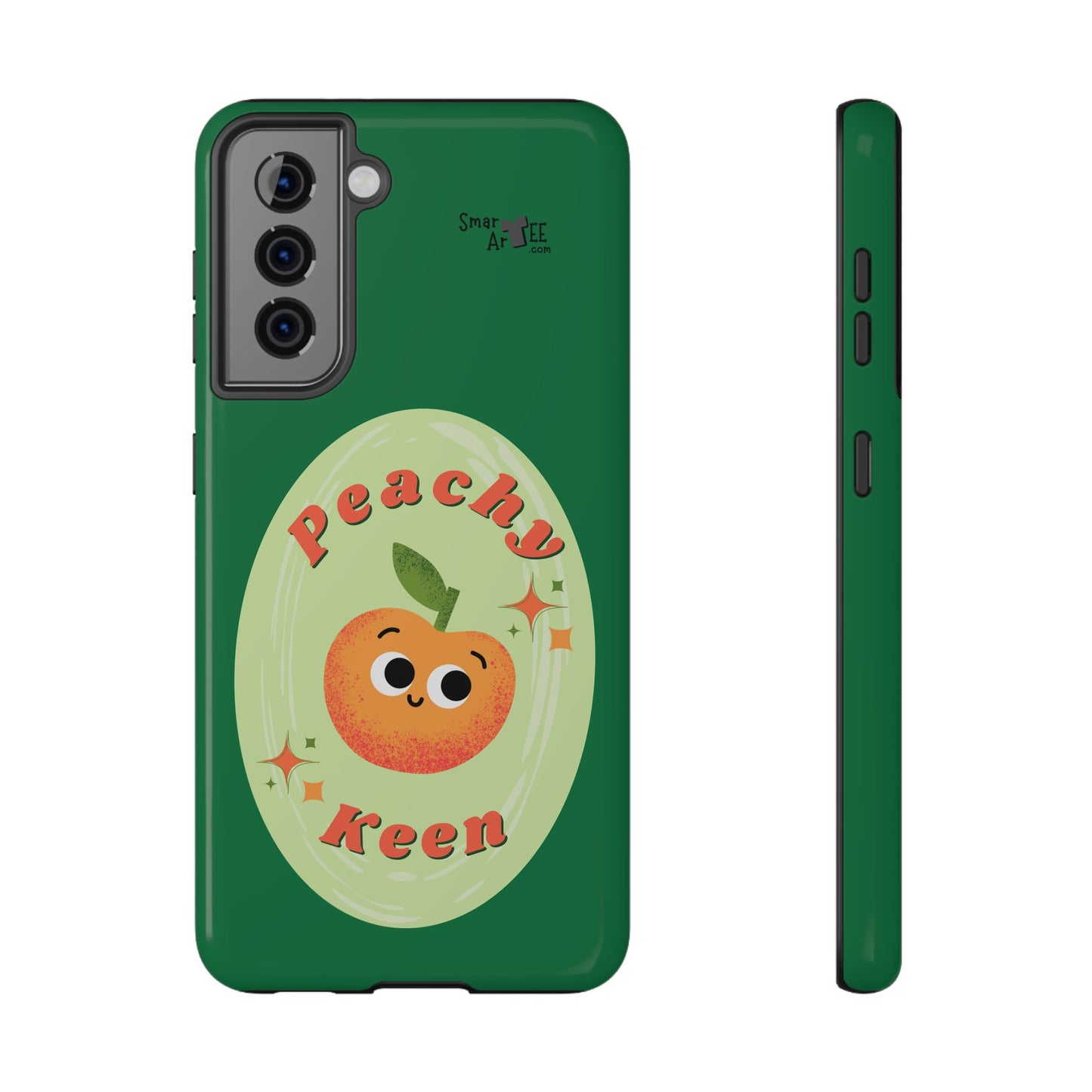 Peachy Keen Phone Case, Cute Impact-Resistant Case, Fun Smartphone Cover, Gift for Fruit Lovers, Customizable Phone Accessory