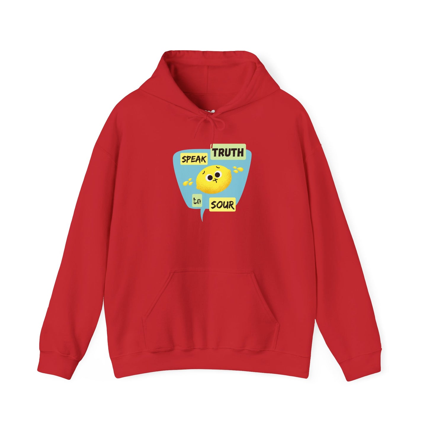 Speak Truth Unisex Heavy Blend Hoodie, Positive Vibe Pullover, Casual Wear, Inspirational Gift, Everyday Comfort