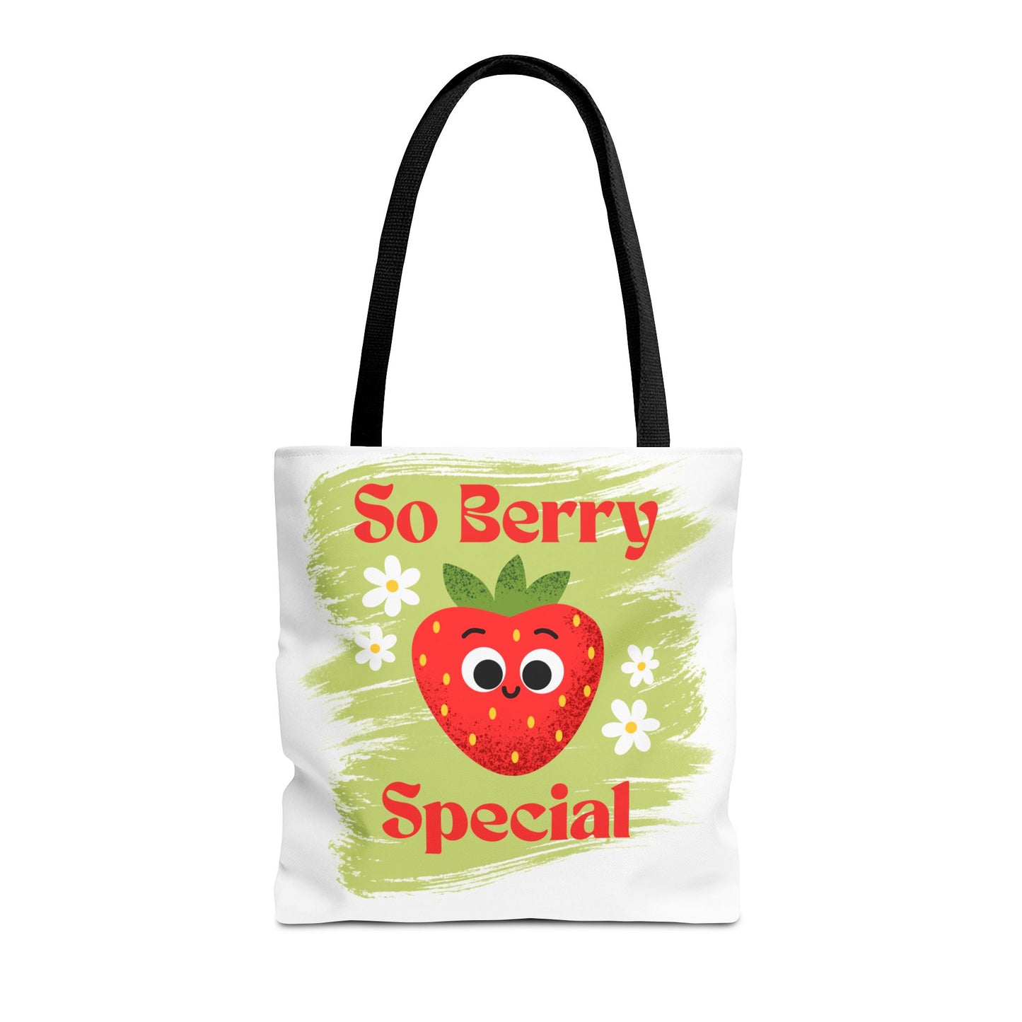 Cute Strawberry Tote Bag - So Berry Special, Tote, Eco-Friendly Bag, Shopper Bag, Beach Bag, Gift for Her