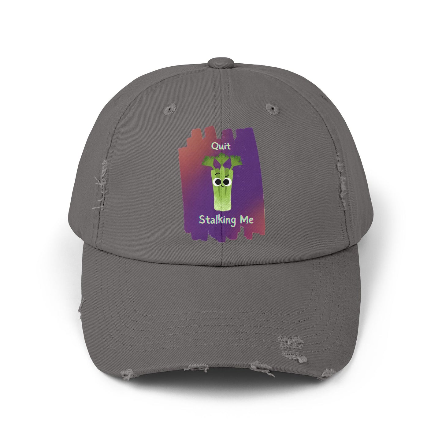 Quirky Distressed Cap for Fun-Loving Individuals, Casual Fashion Hats, Gift for Friends, Unique Accessories, Everyday Wear