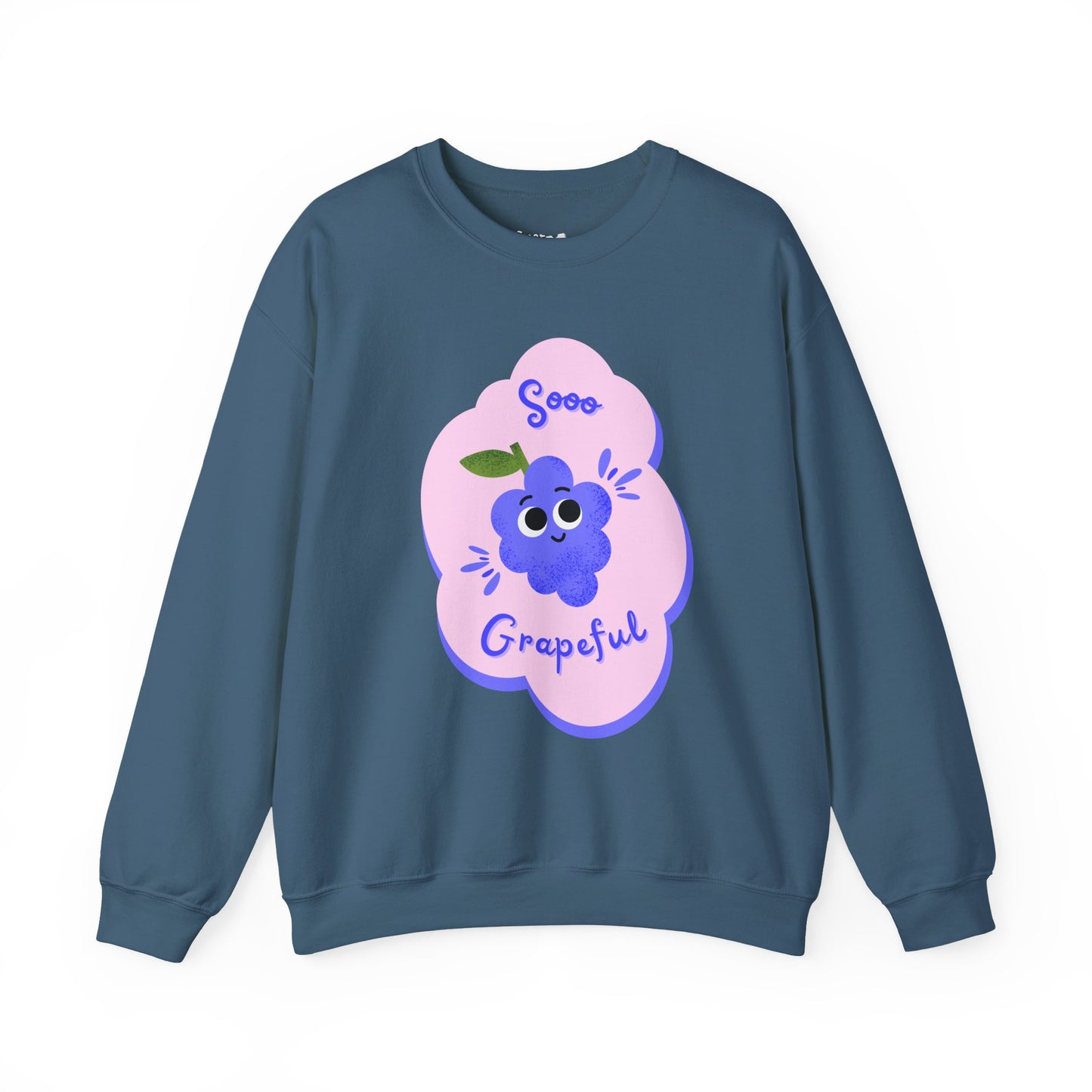 Sooo Grapeful Crewneck Sweatshirt - Cozy Unisex Top, Perfect for Gift Giving, Casual Wear, Fall Fashion, and Everyday Comfort