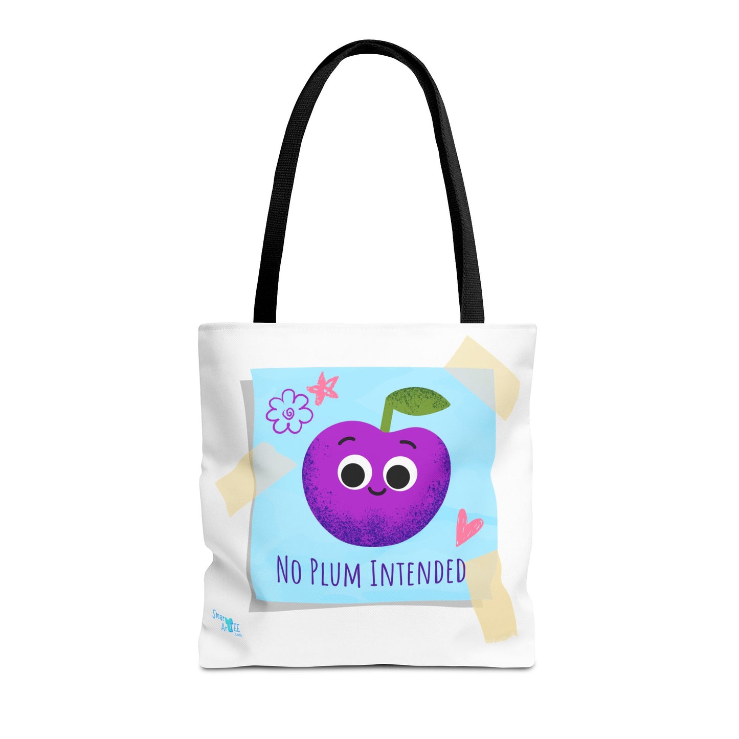 Cute 'No Plum Intended' Tote Bag | Perfect for Groceries, Beach Days, Shopping, Gifts, & Everyday Use