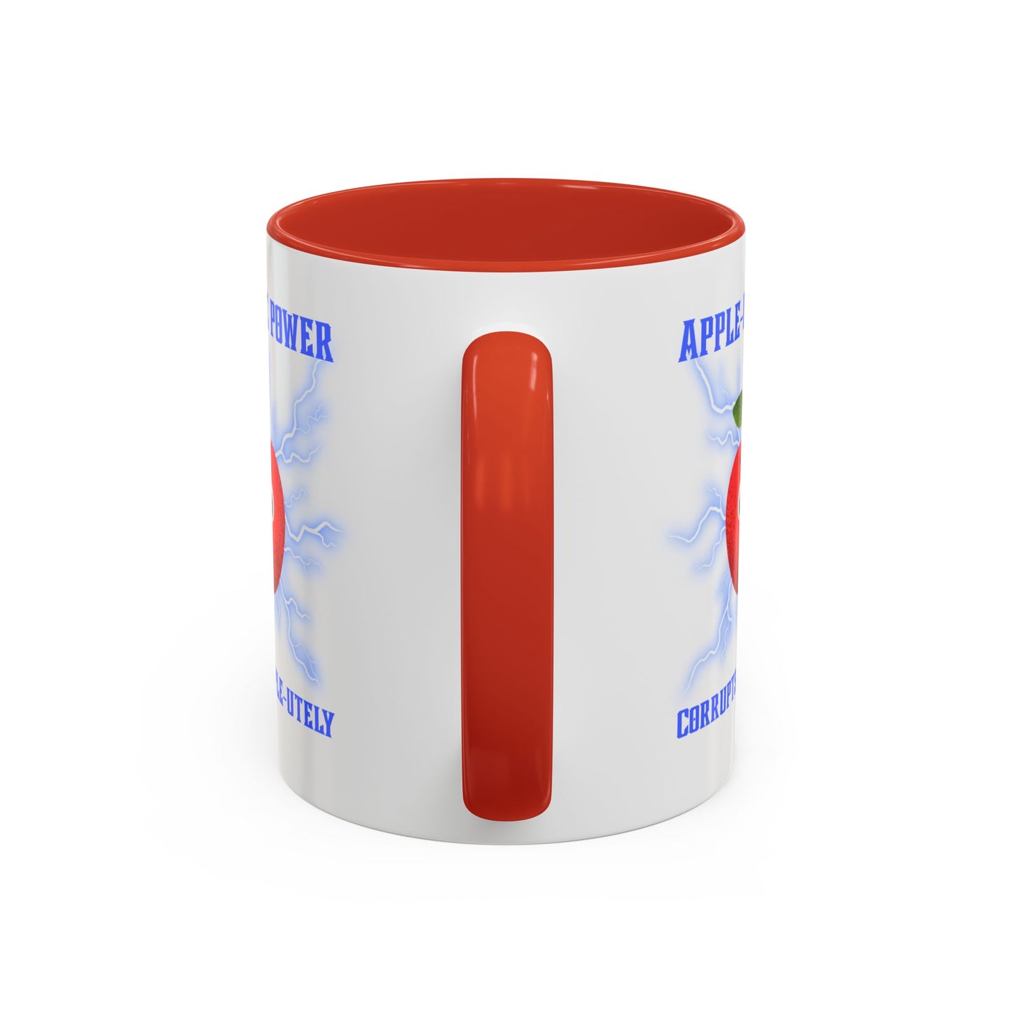 Whimsical Coffee Mug, Fun Apple-Themed Gift, Cute Kitchen Decor, Quirky Drinkware, Perfect for Teachers and Friends