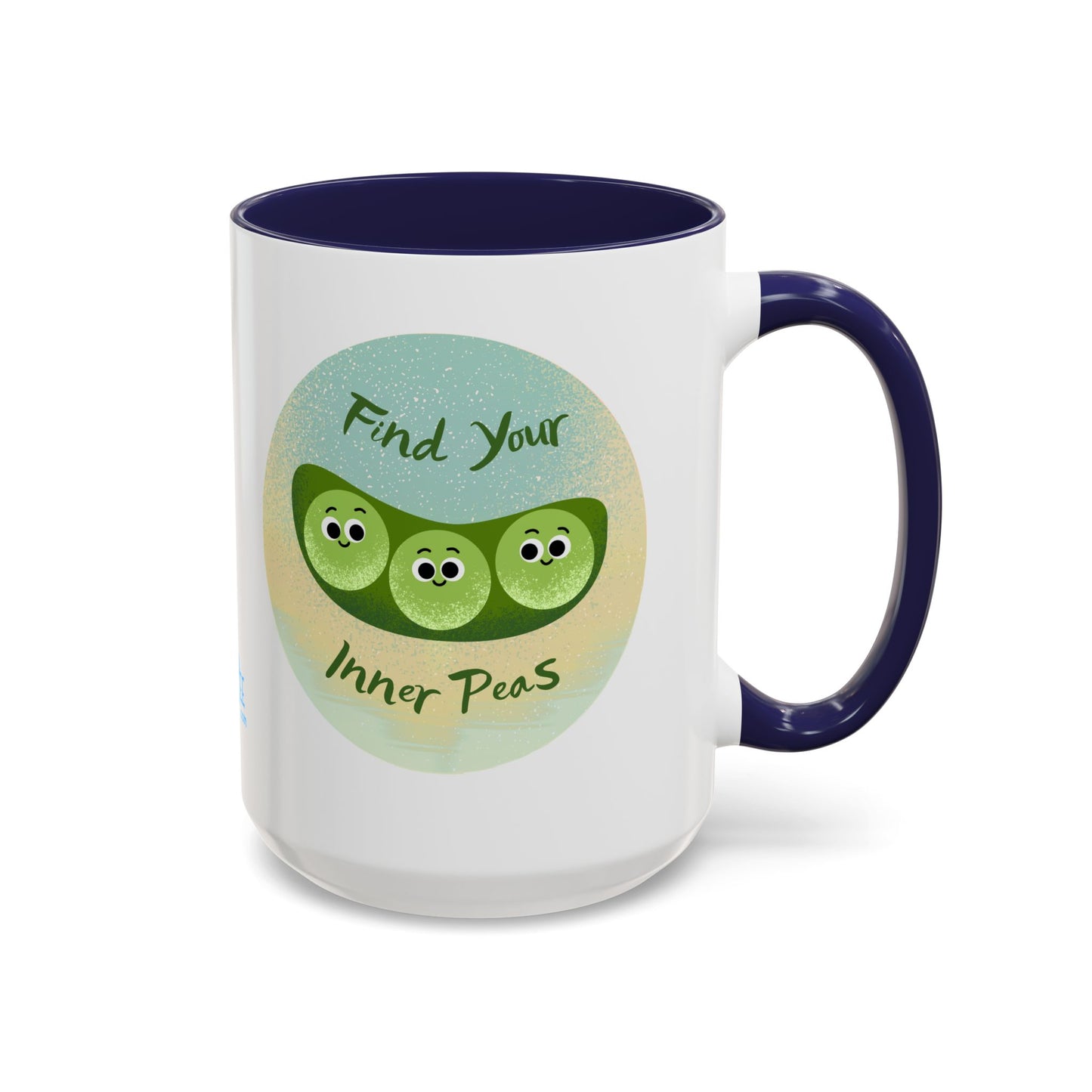 Find Your Inner Peas Coffee Mug - Fun Gift for Veggie Lovers, Cute Tea Cup, Green Peas Decor, Eco-Friendly Kitchenware, Whimsical Drinkware