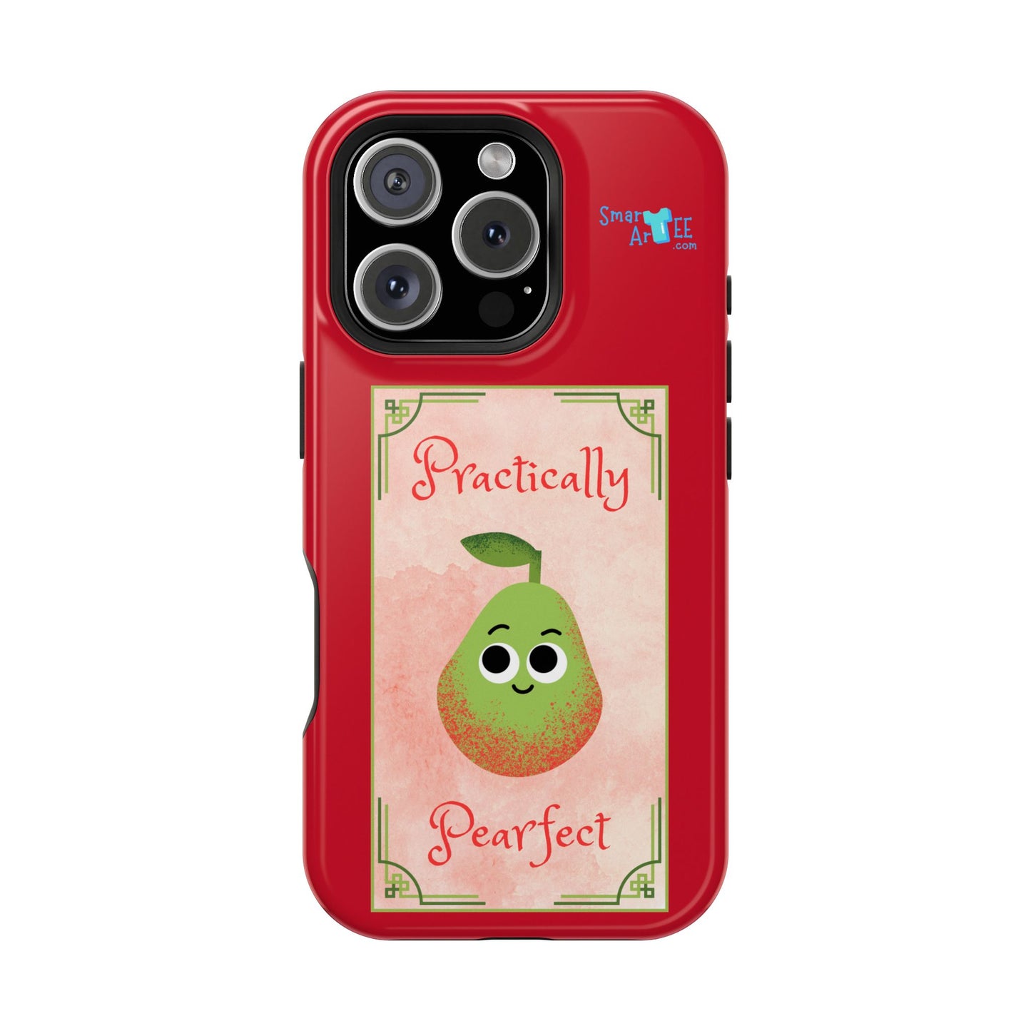 Cute Impact-Resistant Phone Case - Practically Pearfect, Fun Gift for Kids, Durable Phone Cover, Unique Phone Accessory, Youthful Style