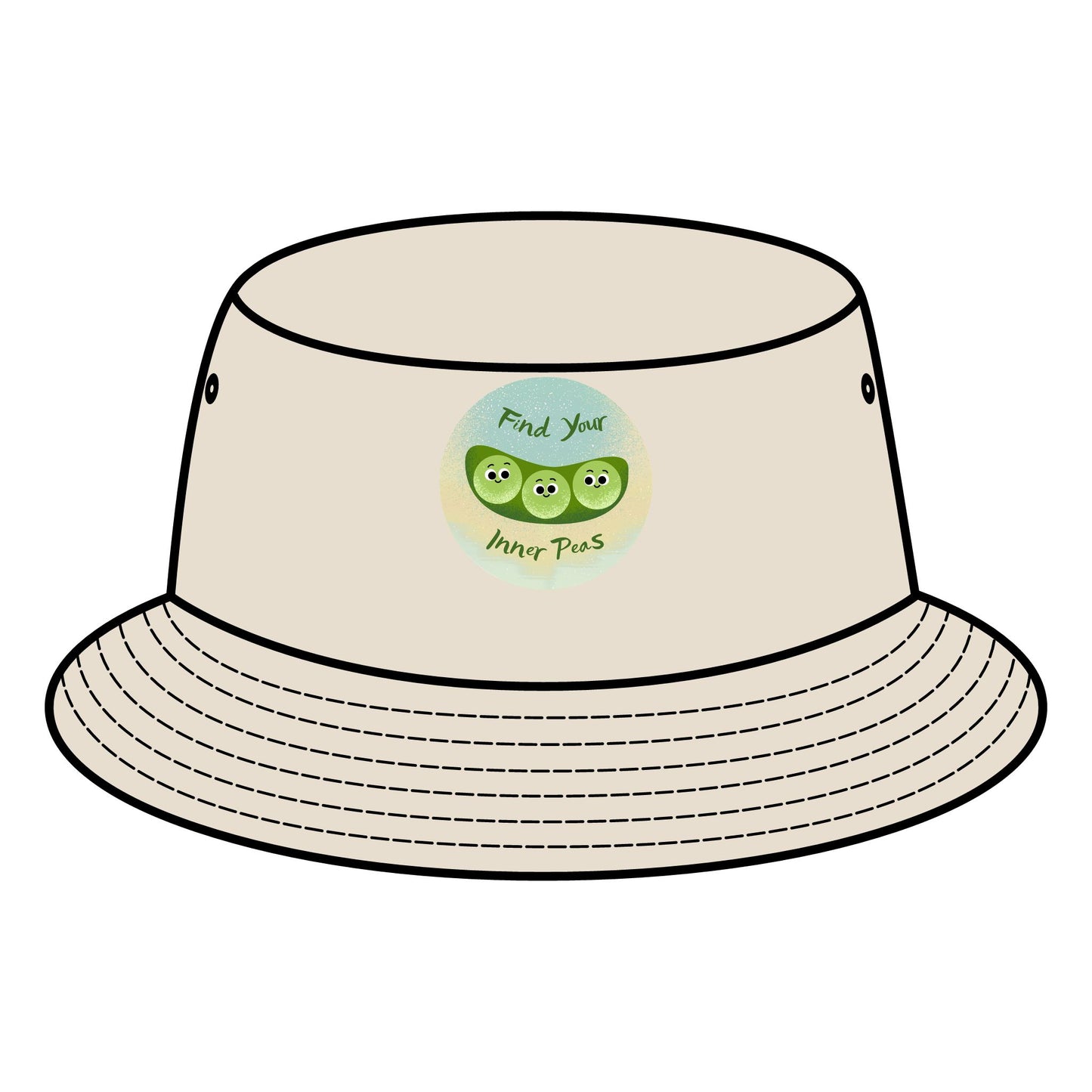 Find Your Inner Peace Bucket Hat - Fashionable Sun Protection Hats, Summer Accessory, Gift for Music Festivals, Outdoor Adventures