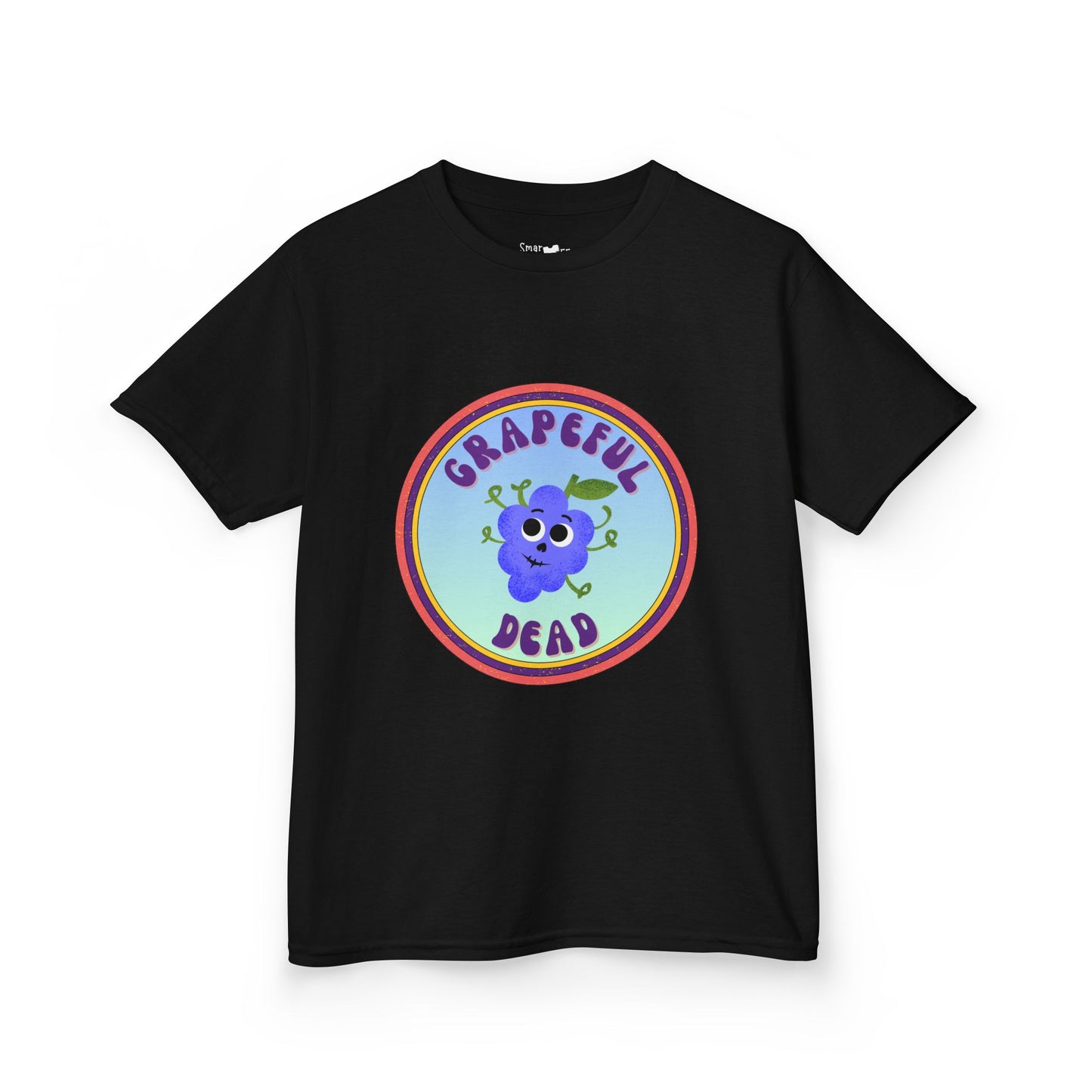 Vibrant Kids Tee with Grapeful Dead Design, Fun Casual Wear for Festivals, Birthdays, or Everyday Adventures