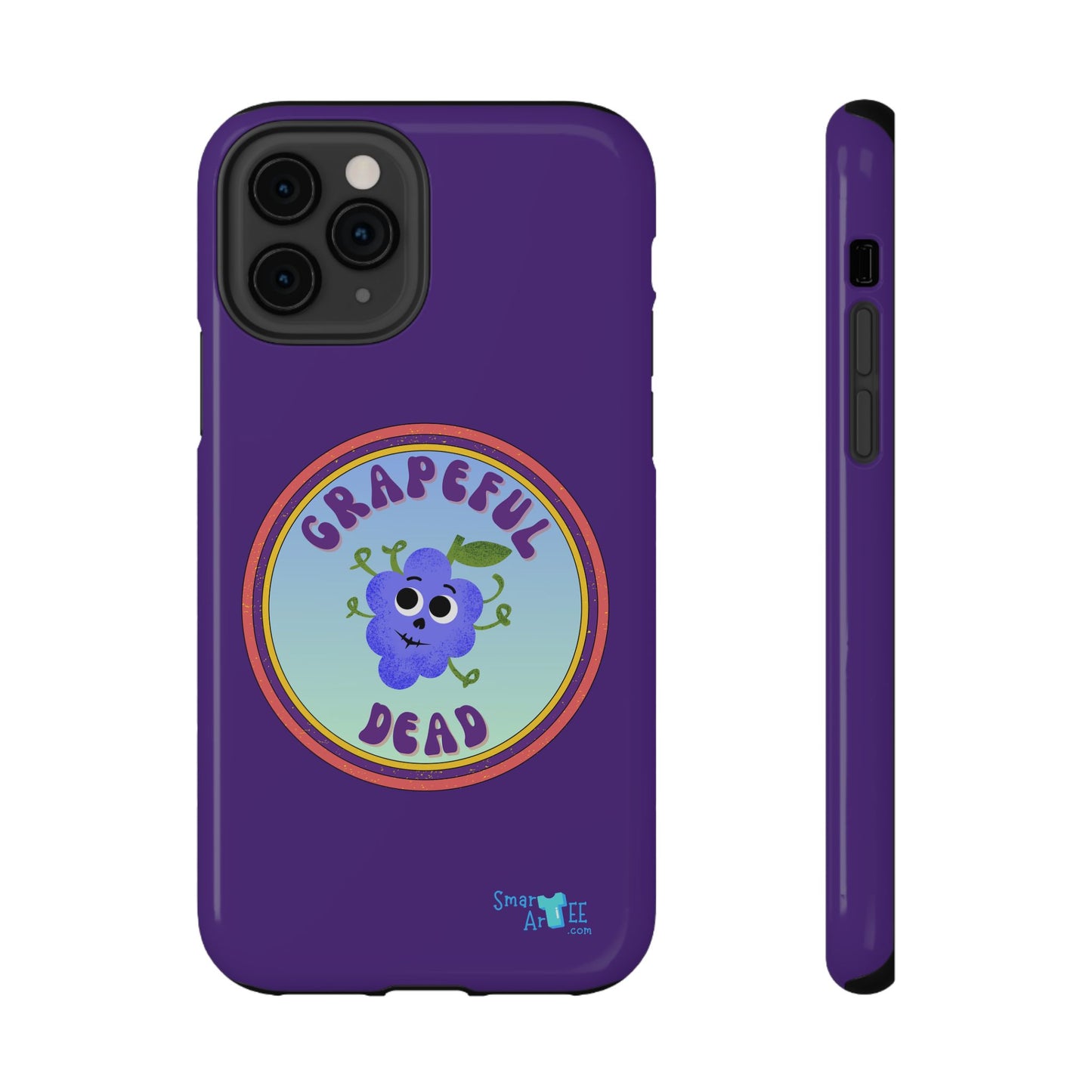 Whimsical Phone Case Featuring Grapeful Dead Design, Unique Protective Cover, Gift for Music Lovers, Fun Accessory for Festivals