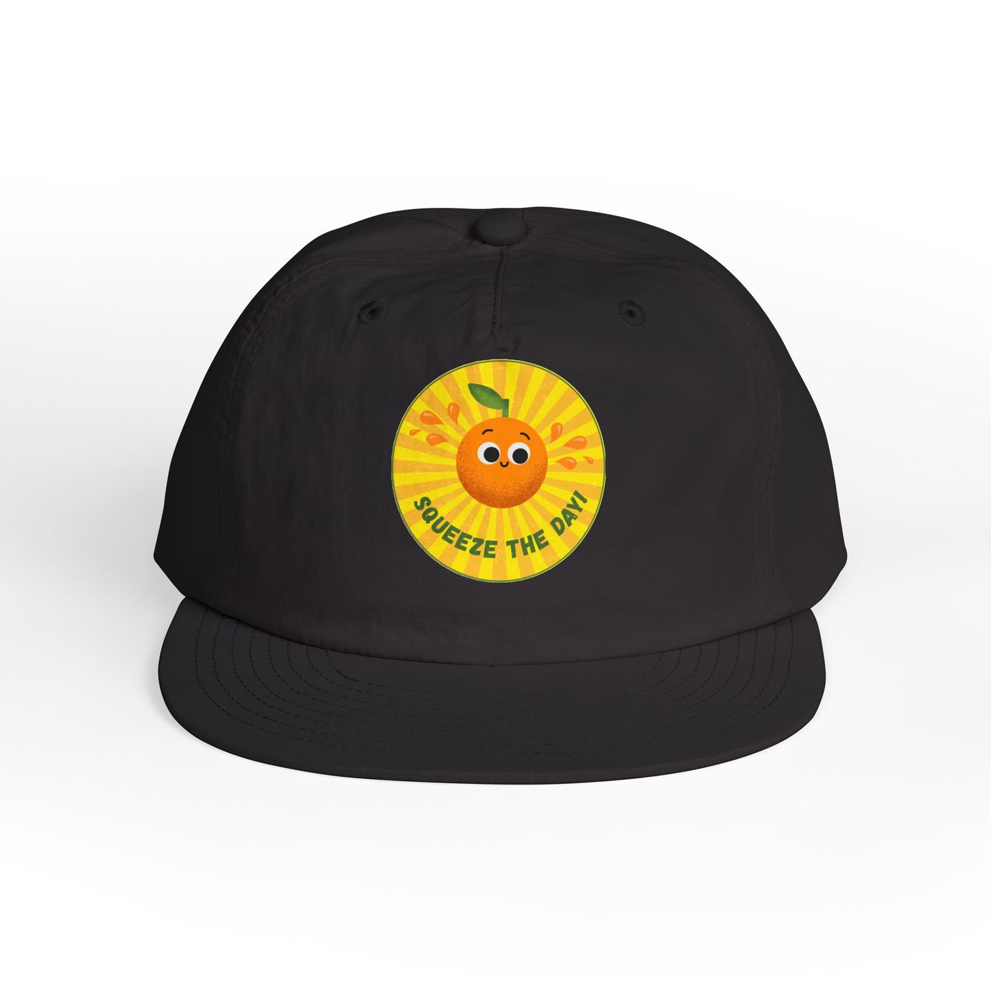 Squeeze the Day Surf Cap, Beach Hat, Summer Accessories, Bright Summer Vibes, Gift for Surfers, Fun Outdoor Gear