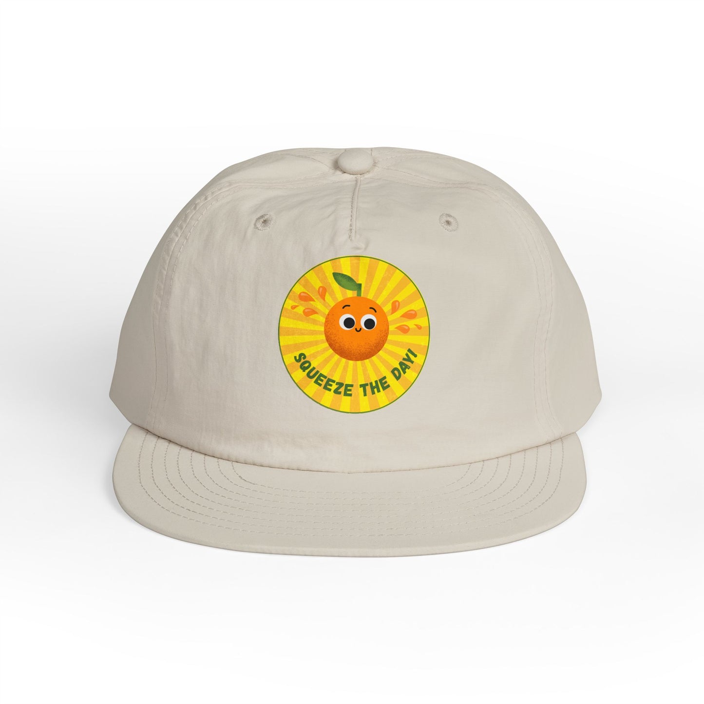 Squeeze the Day Surf Cap, Beach Hat, Summer Accessories, Bright Summer Vibes, Gift for Surfers, Fun Outdoor Gear