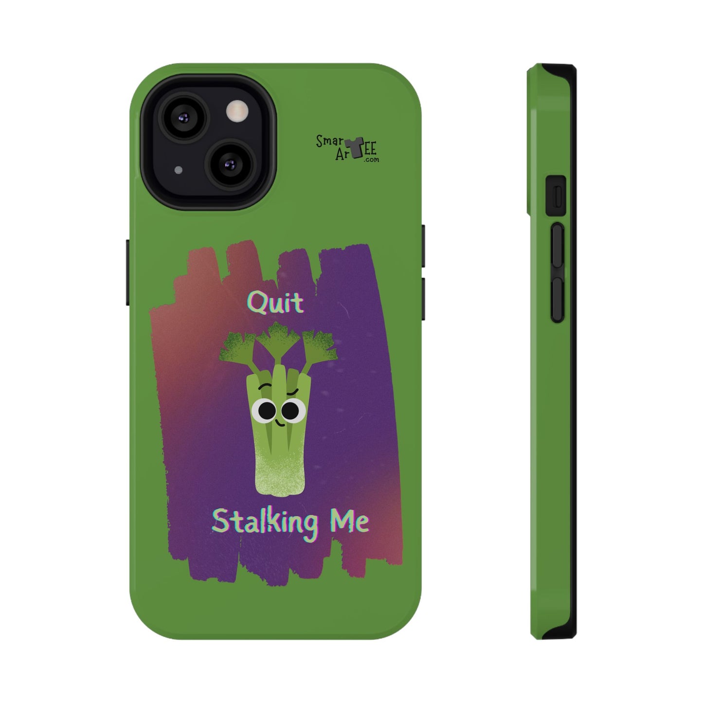 Cute Celery Pun Phone Case, Quirky Impact-Resistant Cell Phone Cover, Gift for Veggie Lovers, Fun Accessories for Friends