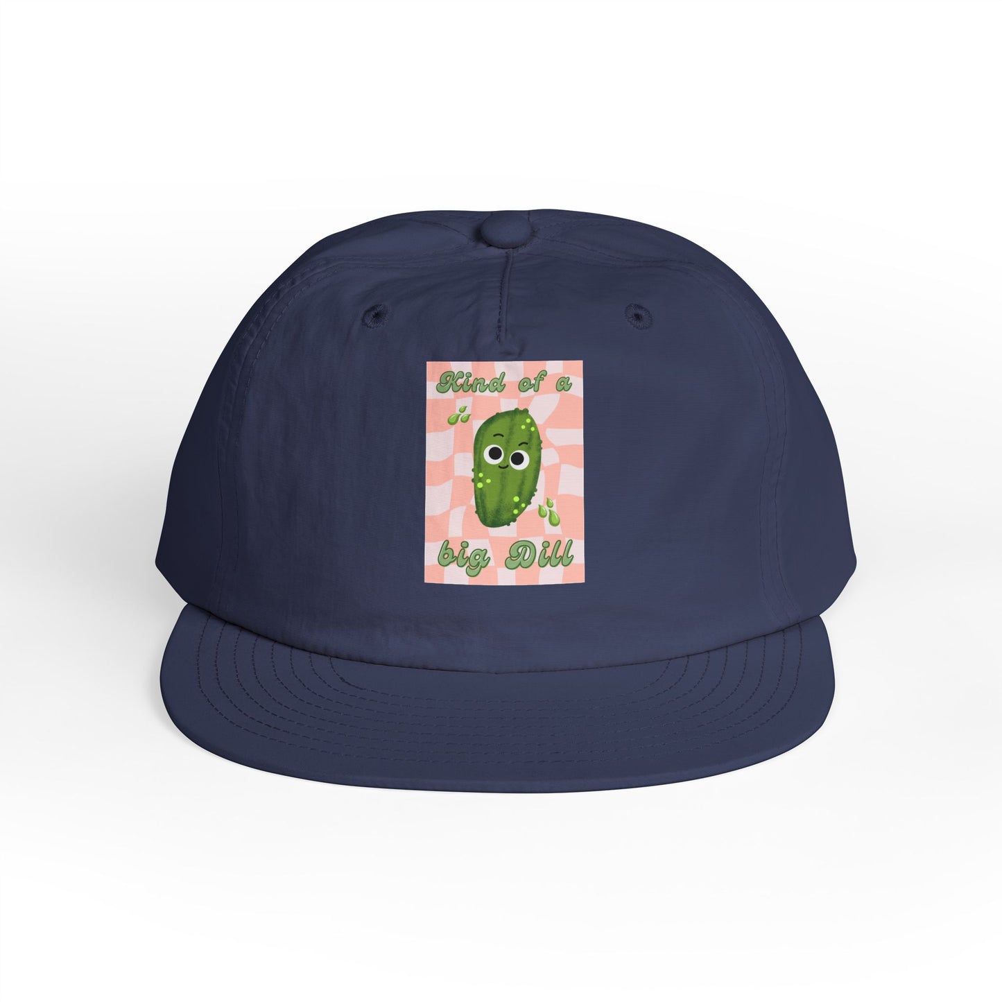 Funny Surf Cap with Cute Dill Pickle Design, Summer Hat for Beach Lovers, Ideal Gift for Foodies, Great for BBQs and Parties