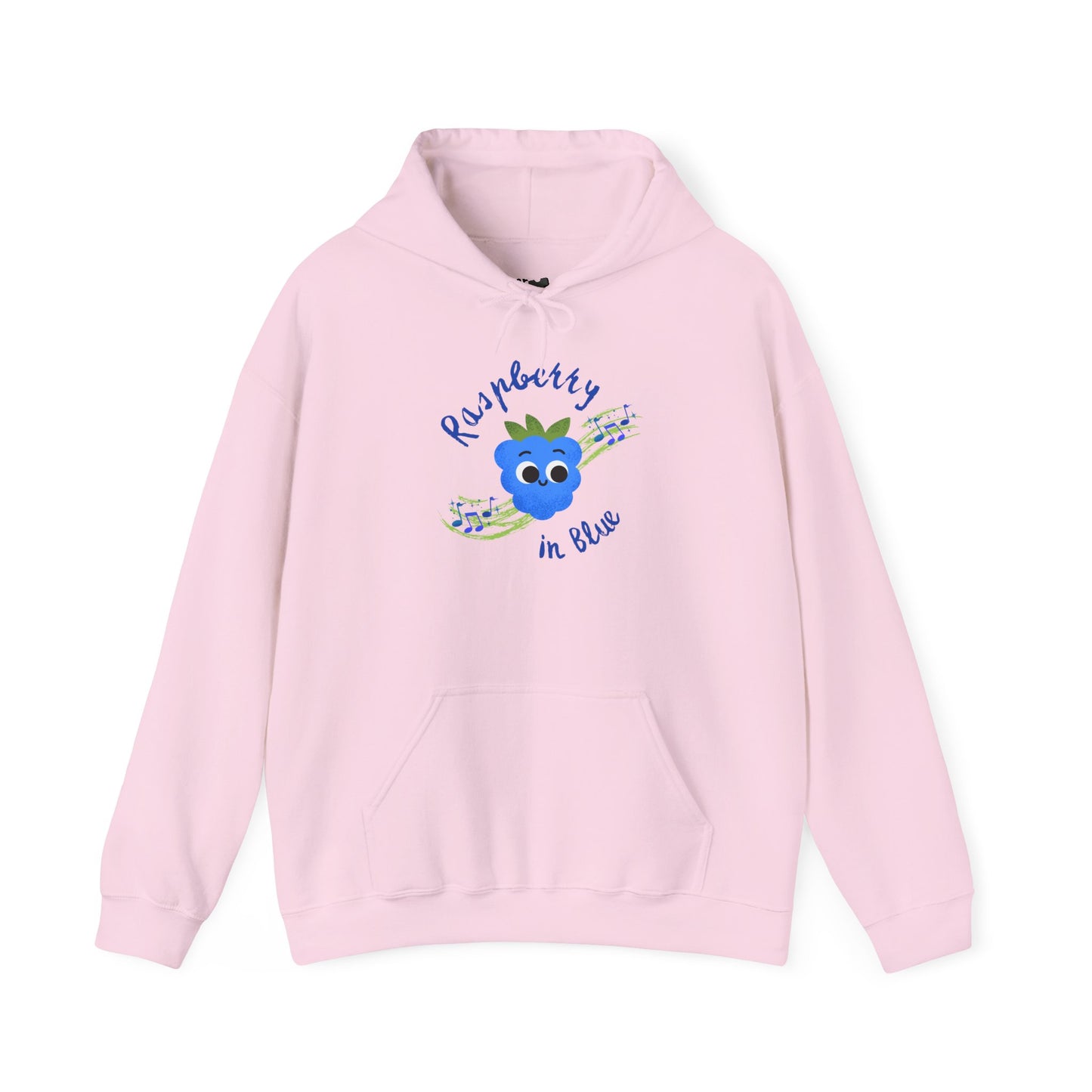 Whimsical Rhapsody in Blue Pun Hoodie - Cozy Unisex Pullover, Great Gift Idea, Cute Pullover, Colorful Hoodie, Fun Casual Wear