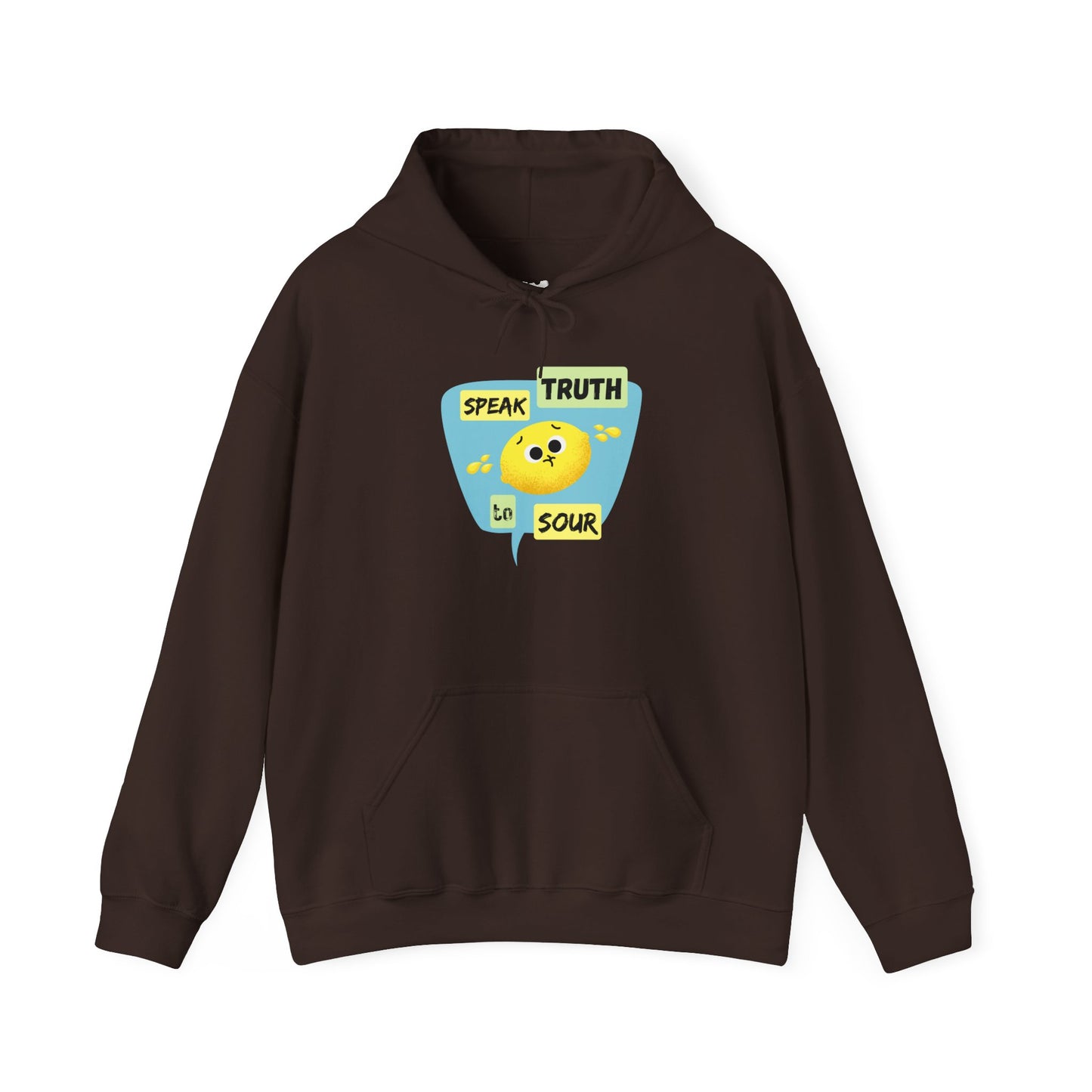 Speak Truth Unisex Heavy Blend Hoodie, Positive Vibe Pullover, Casual Wear, Inspirational Gift, Everyday Comfort
