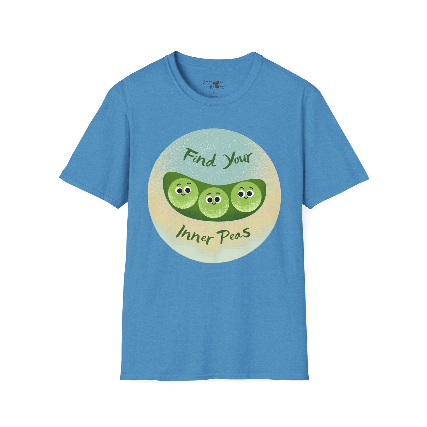 Find Your Inner Peas Unisex Softstyle T-Shirt, Fun Tee, Gift for Veggie Lovers, Cute Casual Wear, Plant-Based Humor Shirt