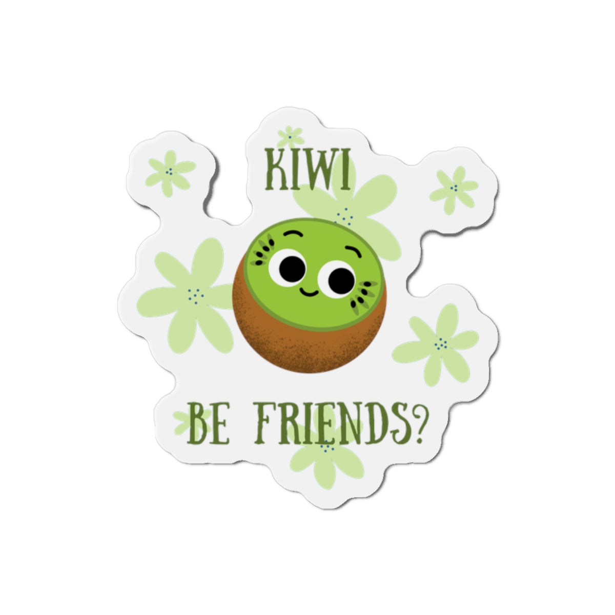 Cute Kiwi Die-Cut Magnets, Whimsical Fridge Decor, Friendship Gifts, Fun Kitchen Accessories, Kid-Friendly Magnets
