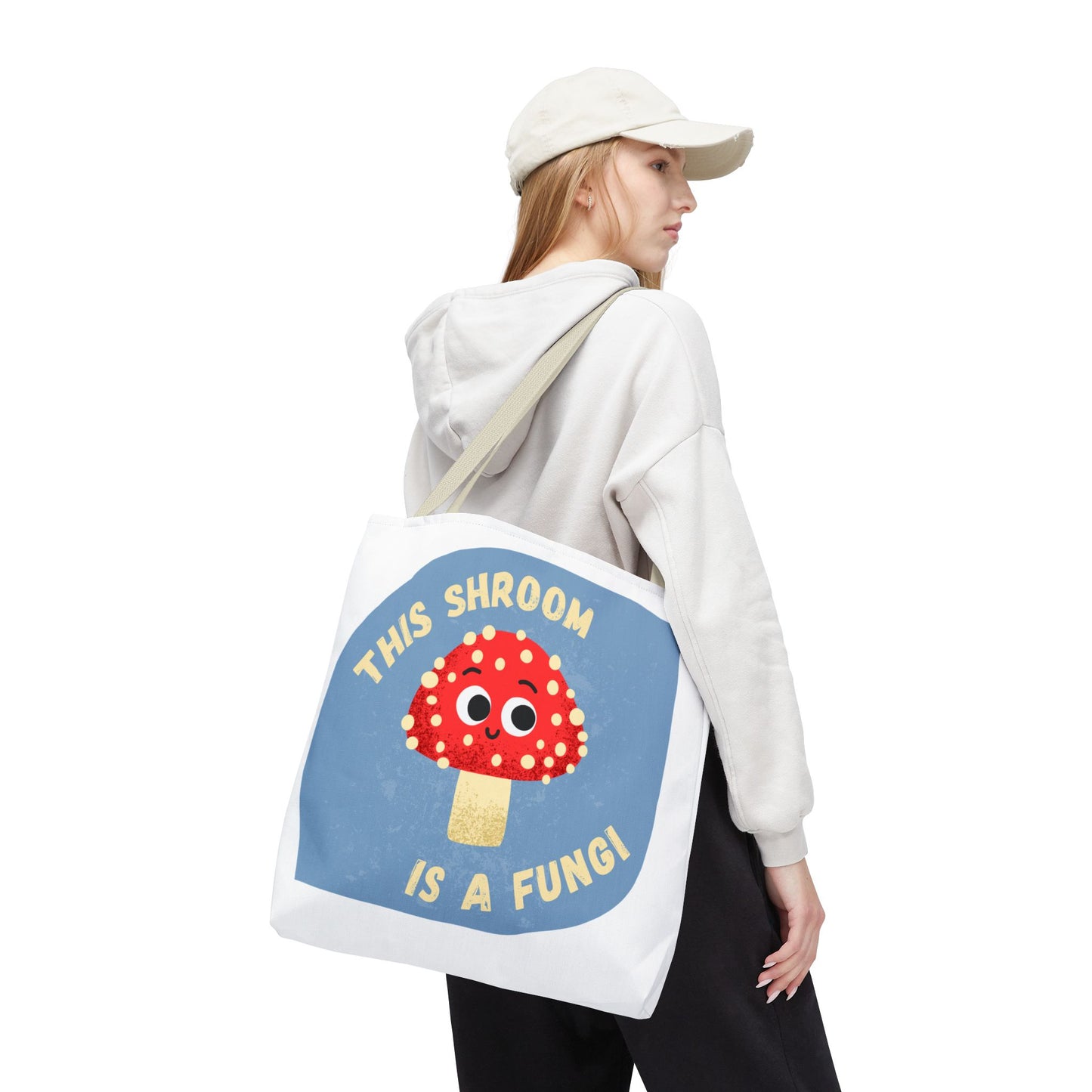 Cute Mushroom Tote Bag - Funny Gift for Mushroom Lovers, Eco-Friendly Shopping Bag, Artsy Tote, Whimsical Weekender Bag, Unique Gift Idea