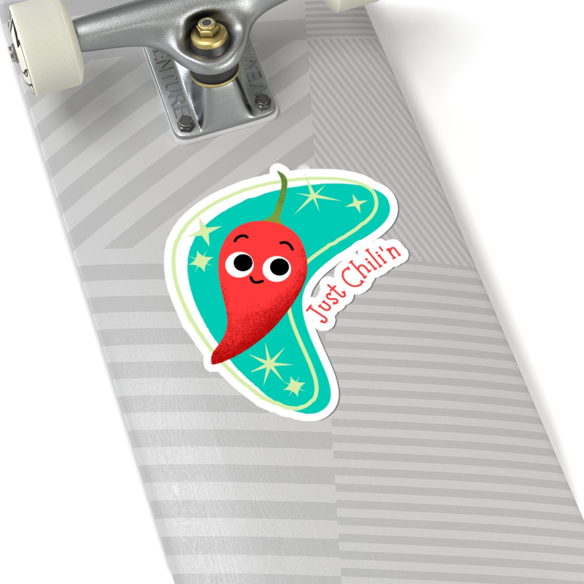 Fun Chili'n Kiss-Cut Stickers - Whimsical Vinyl Decals for Laptops, Water Bottles, Notebooks, Gifts, Cool Kitchen Decor