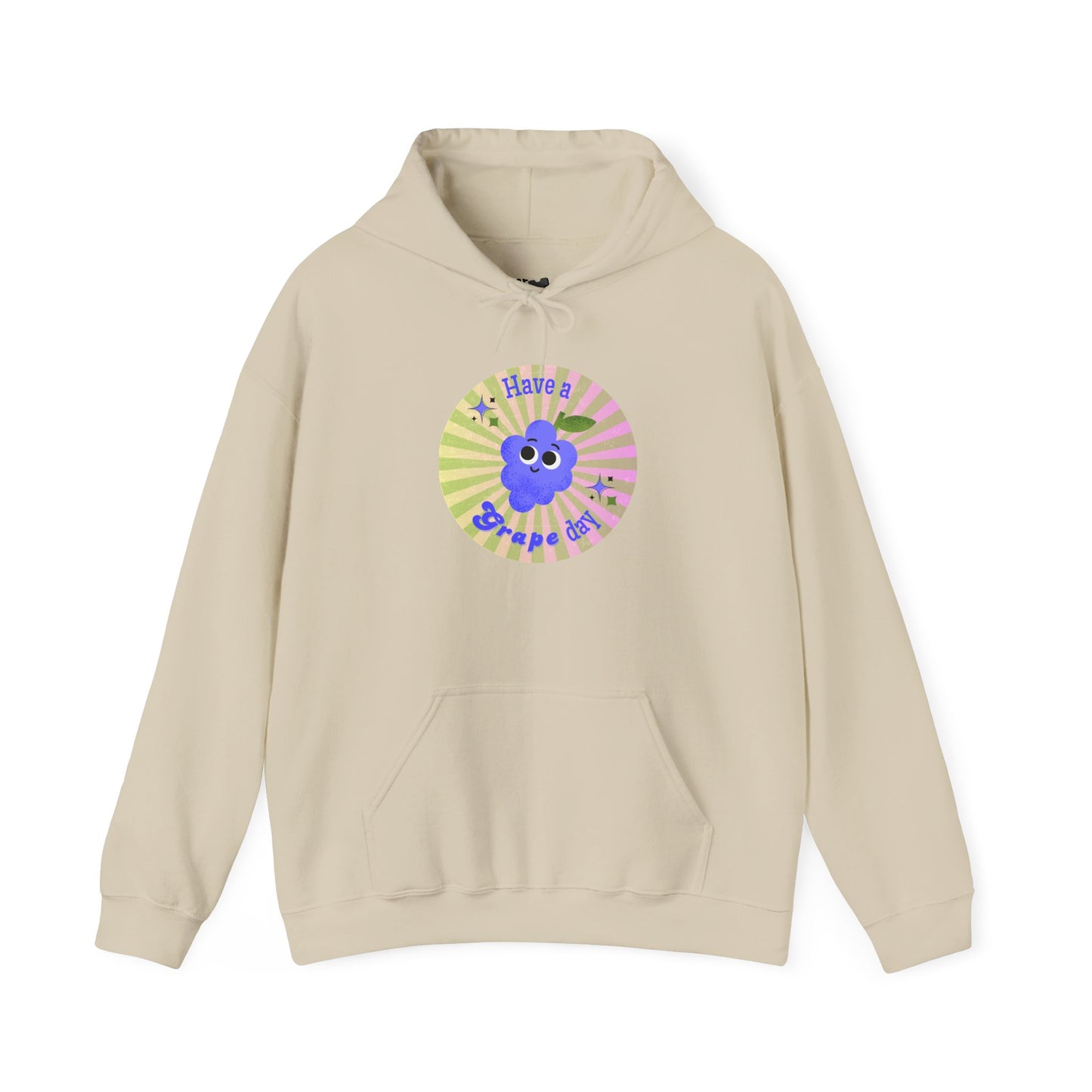 Cheerful Graphic Hoodie, Fun Casual Wear, Gift for Friends, Birthday, Cozy Apparel, Everyday Comfort