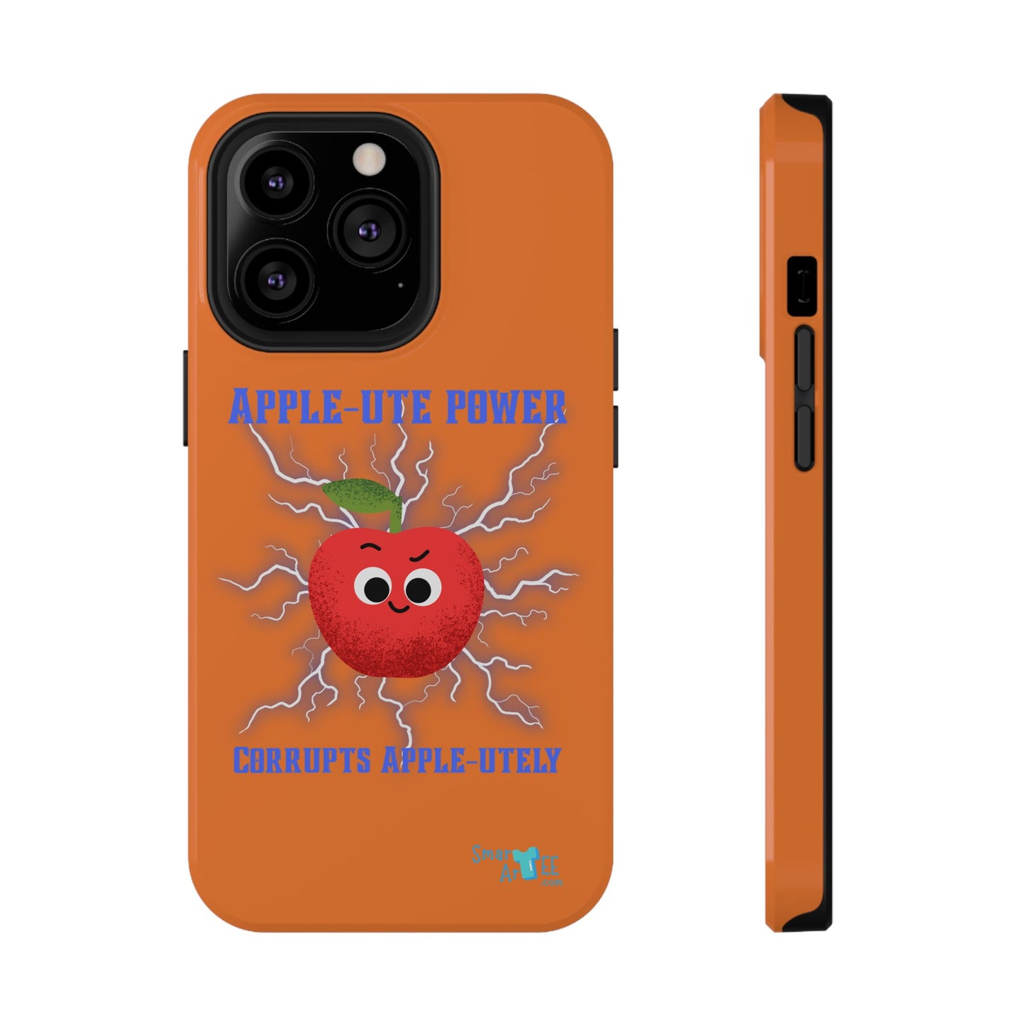 Impact-Resistant Phone Case with Apple Power Design, Cute Phone Protector, Funky Gift for Teens, Fun Accessory, Vibrant Tech Case