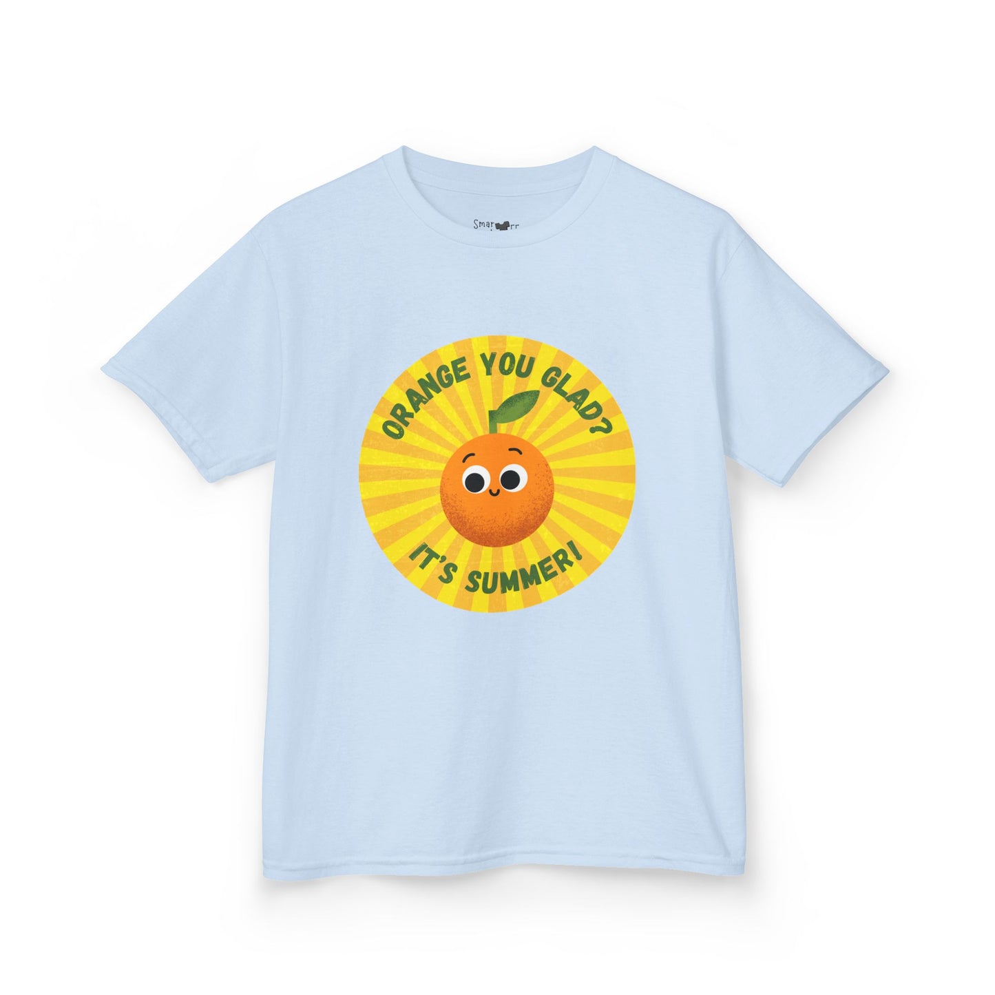 Kids Summer Tee with Fun Orange Design | Cute Tees for Kids, Summer Apparel, Casual Wear, Gift for Birthdays, Seasonal Vibes