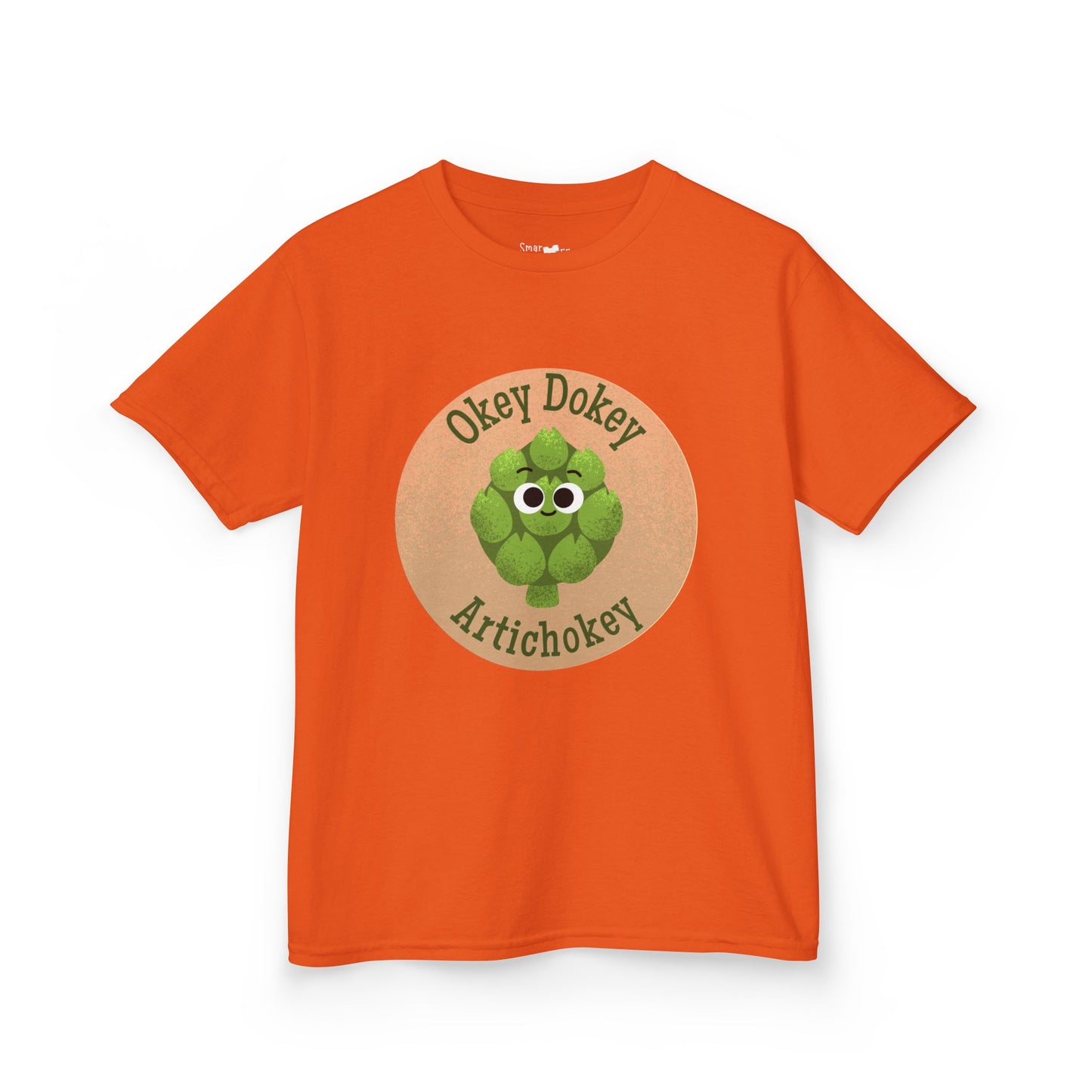 Kids Funny Graphic Tee with 'Okey Dokey Artichokey' Design, Cute Kids Shirt, Playful Apparel, Gift for Children, Summer Wear