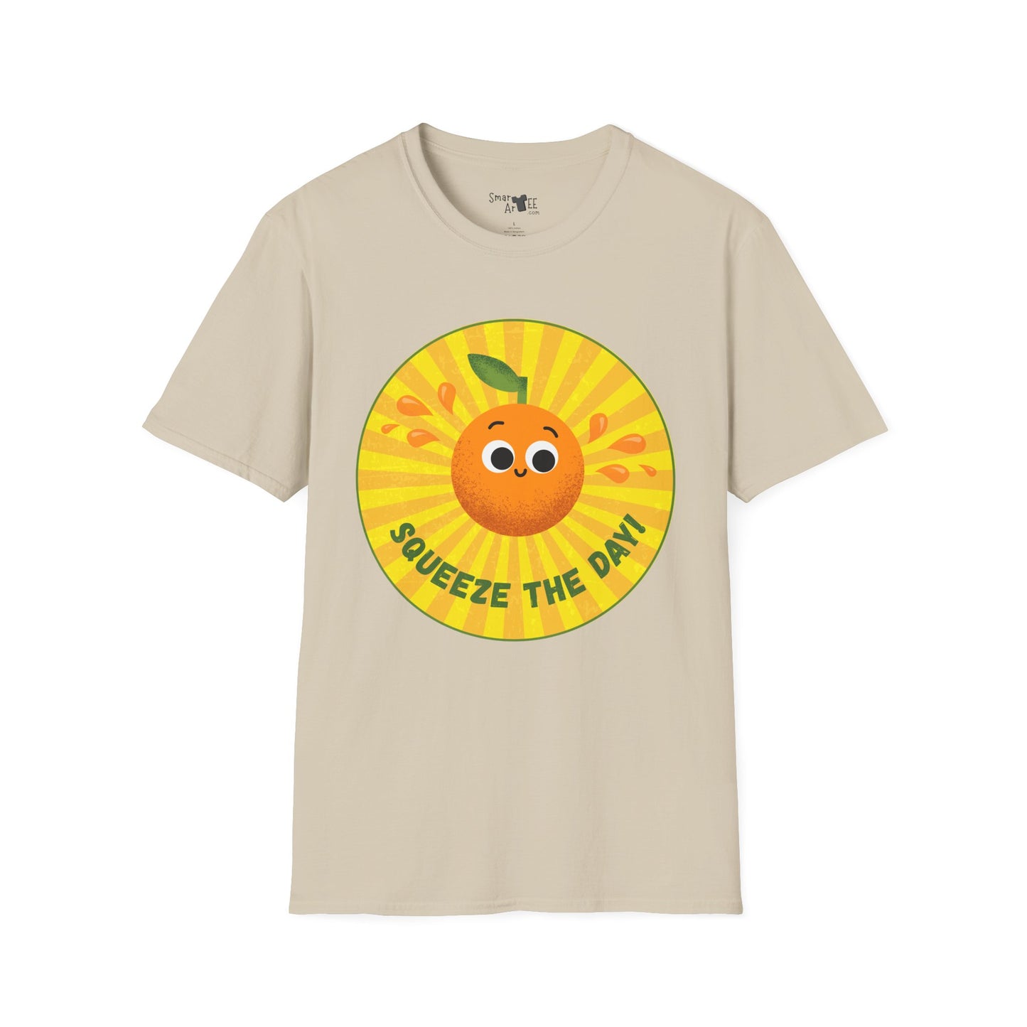 Squeeze The Day Unisex Softstyle T-Shirt - Fun and Vibrant Citrus Tee for Summer, Funny Fruit Pun T-Shirt, Fun for All Ages
