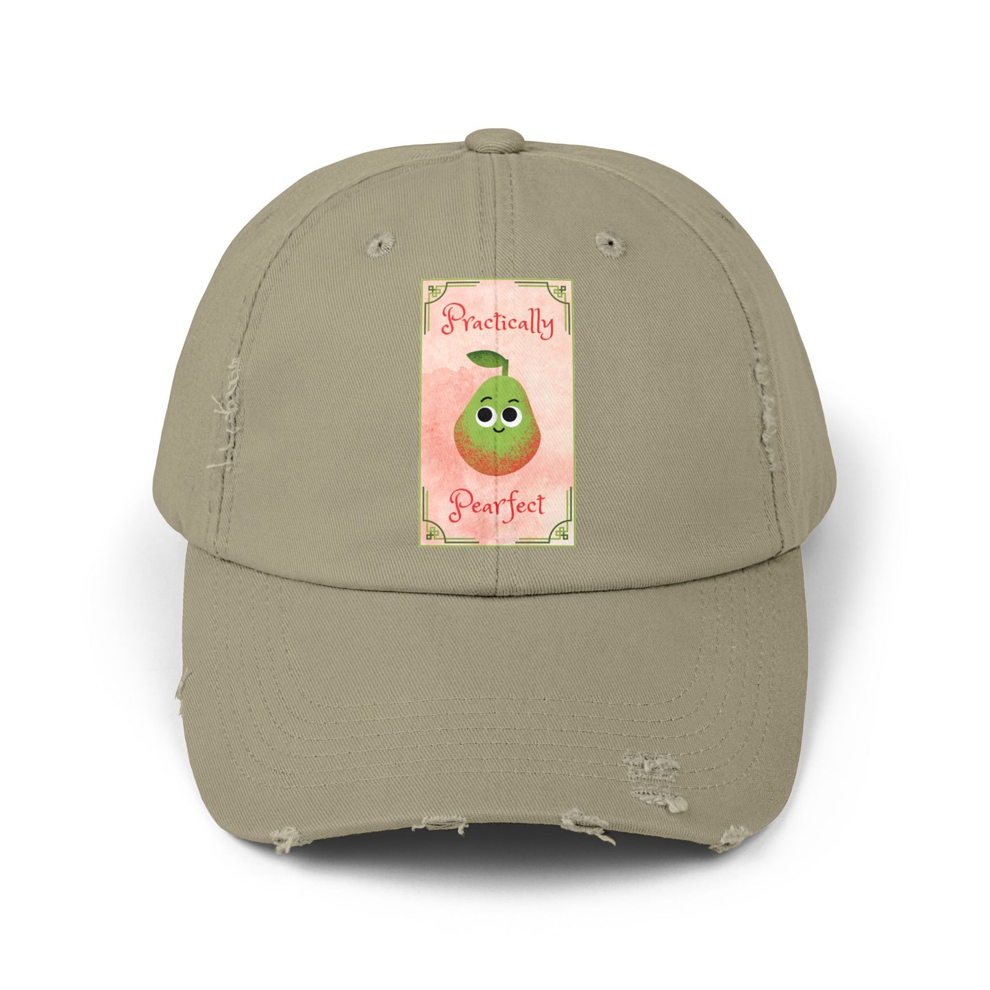Practically Perfect Distressed Cap, Cute Casual Hats, Gift for Friends, Stylish Accessories, Everyday Wear