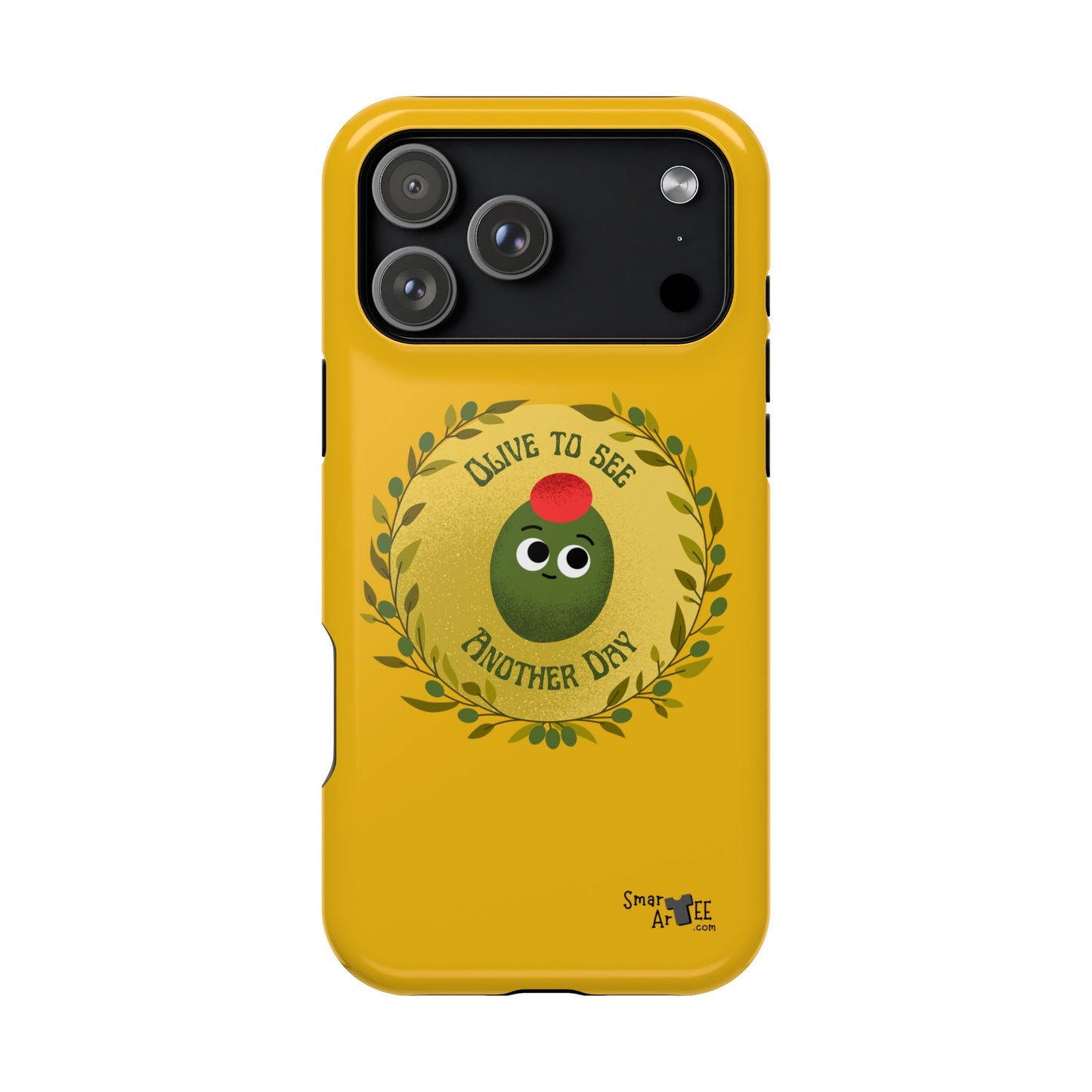 Cute Olive Phone Case, Impact-Resistant Phone Cover, Great Gift for All Ages, Trendy Cell Case, Fun Phone Accessory, Unique Olive Design
