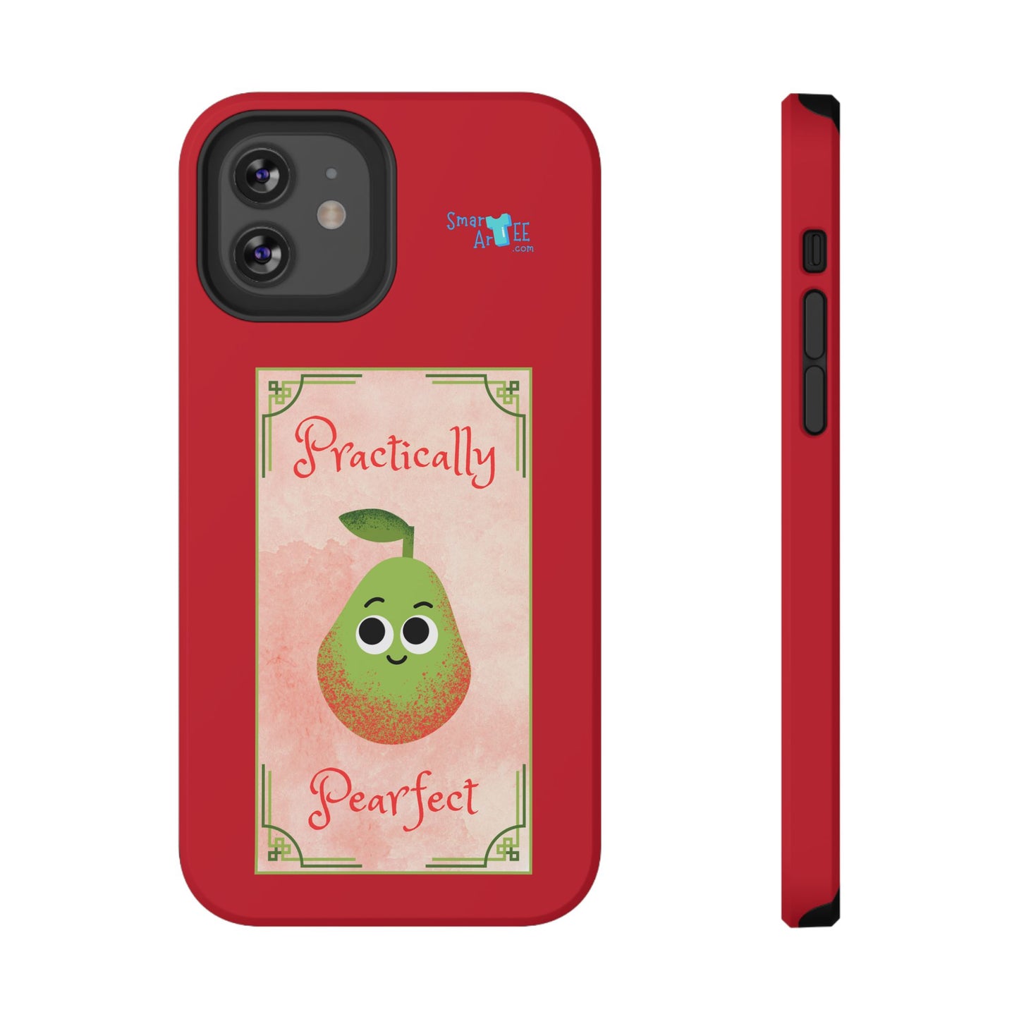 Cute Impact-Resistant Phone Case - Practically Pearfect, Fun Gift for Kids, Durable Phone Cover, Unique Phone Accessory, Youthful Style
