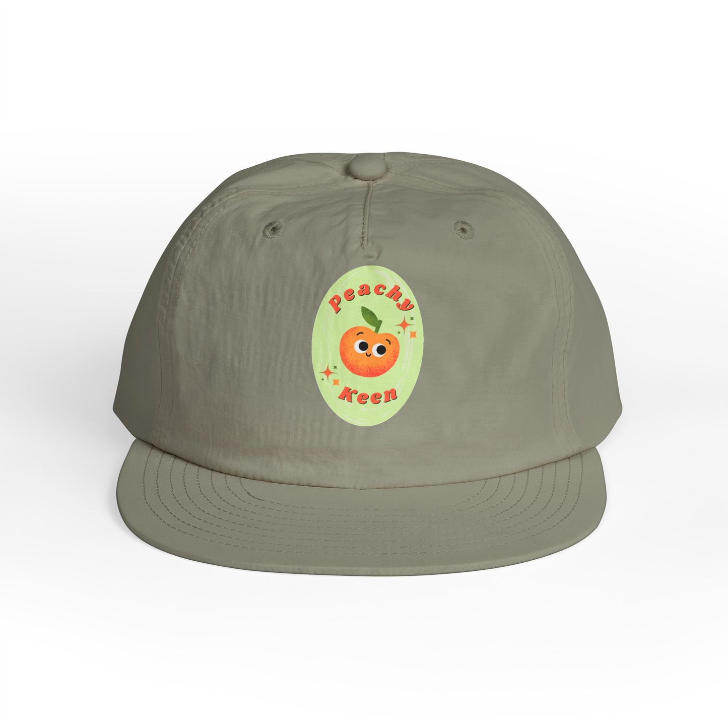 Cute Peach Pun Surf Cap, Trendy Beach Ready Hat, Casual Outdoor Accessory, Autumn Vibes, Trendy Gift