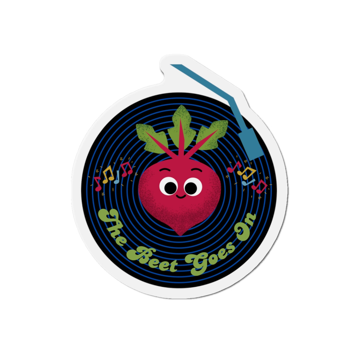 Playful Die-Cut Magnets - Whimsical Beet Design for Home Decor, Unique Fridge Magnet, Gifts, Kids' Rooms, and Fun Collectibles