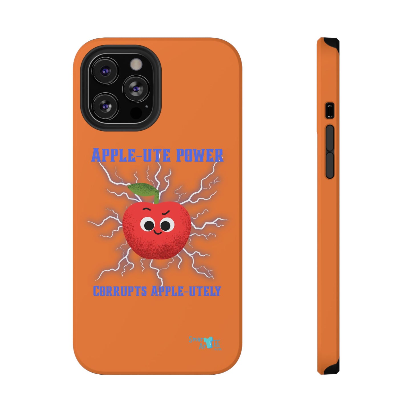 Impact-Resistant Phone Case with Apple Power Design, Cute Phone Protector, Funky Gift for Teens, Fun Accessory, Vibrant Tech Case