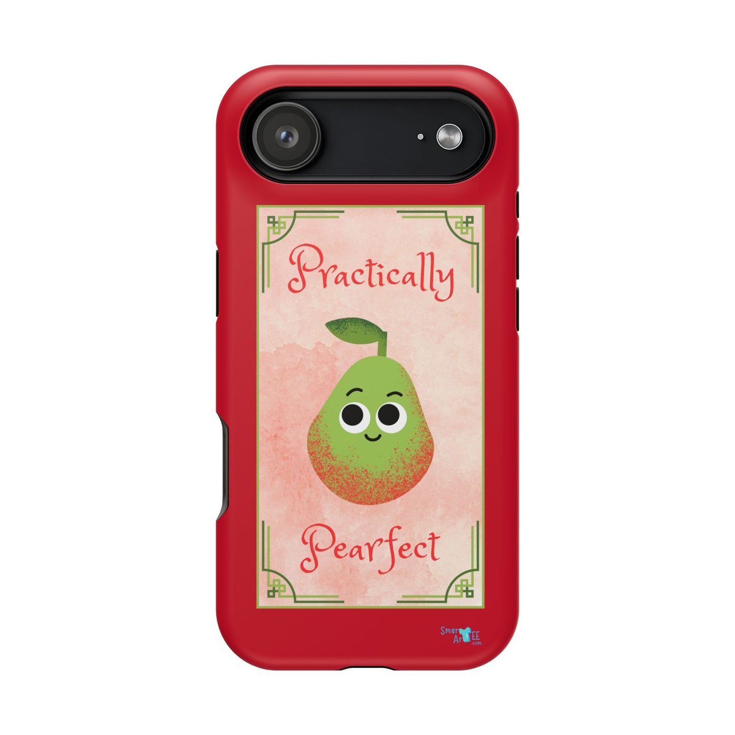 Cute Impact-Resistant Phone Case - Practically Pearfect, Fun Gift for Kids, Durable Phone Cover, Unique Phone Accessory, Youthful Style
