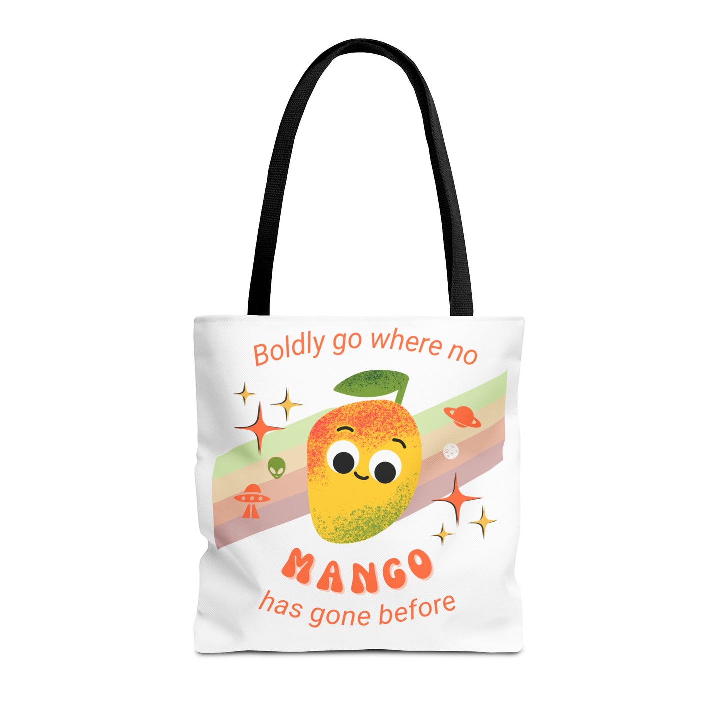 Playful Mango Tote Bag - Fun Fruit Carryall, Eco-Friendly Shopping Bag, Cute Beach Tote, Travel Bag, Gift for Fruit Lovers