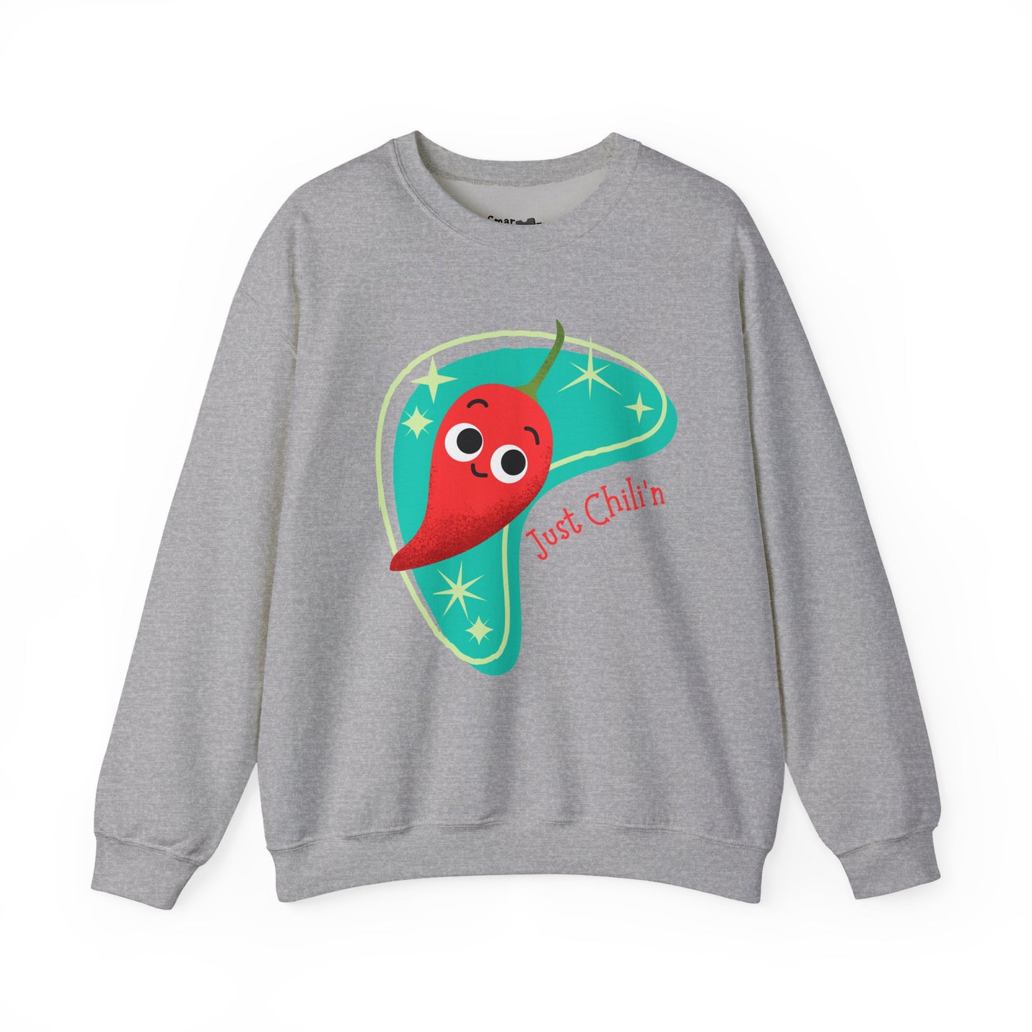 Chili'n Pun Sweatshirt, Cozy Vegetable Pun Sweatshirt, Great Gift Idea, Relaxing Days