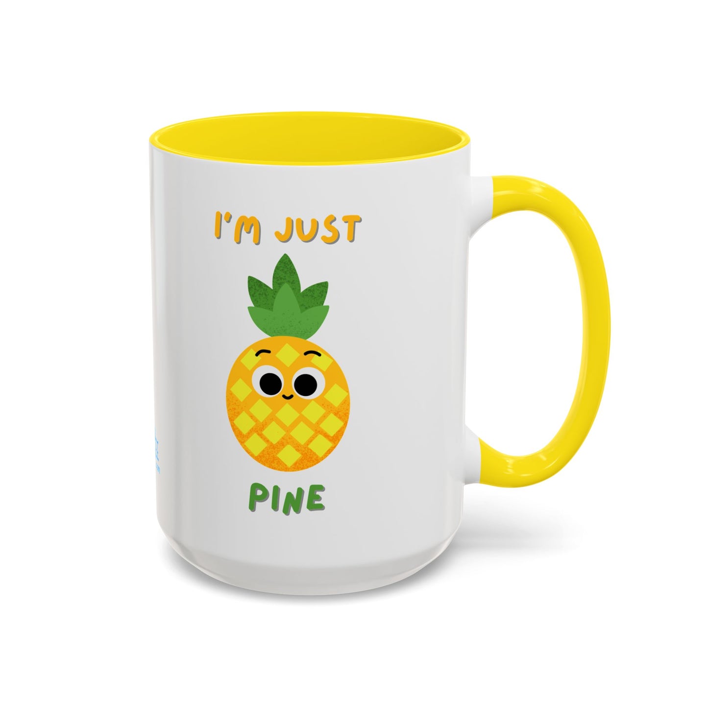 Cute Pineapple Accent Coffee Mug for Tropical Vibes, Gift for Fruit Lovers, Funny Mug, Kitchen Decor, Summer Beverage