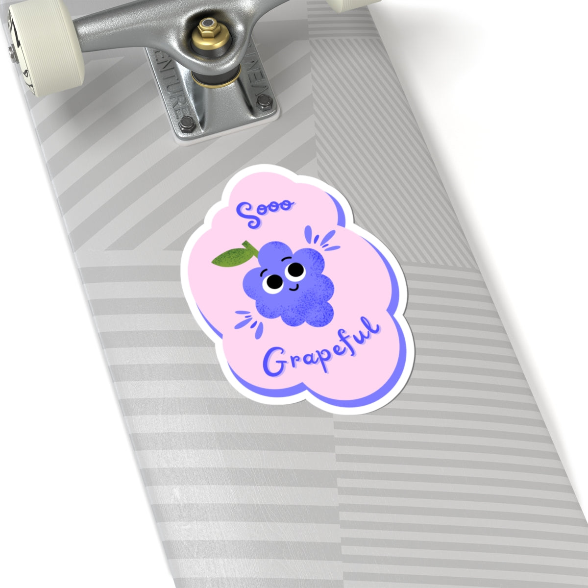 Cute Grapeful Kiss-Cut Stickers | Fun Laptop Decor, Gift for Friends, Cute Stationery, Planner Stickers, Whimsical Home Decor
