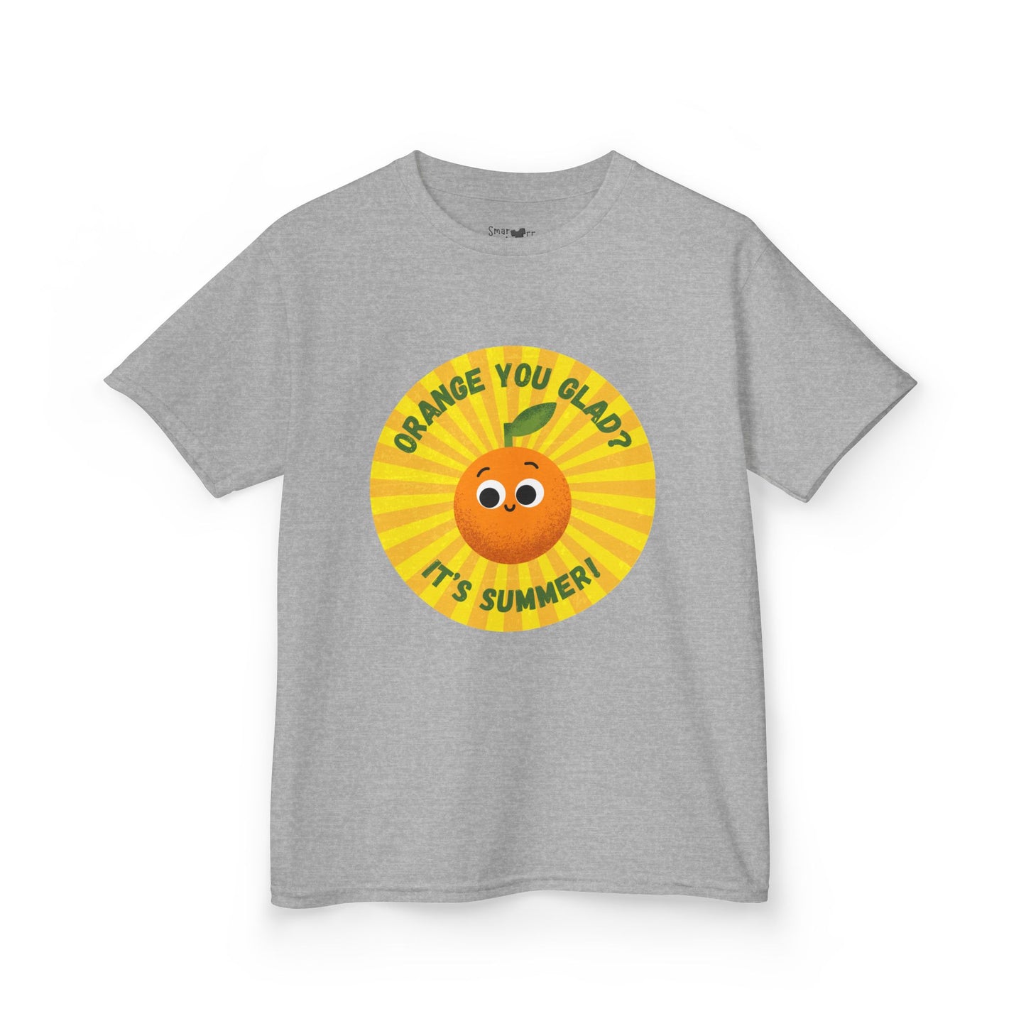 Kids Summer Tee with Fun Orange Design | Cute Tees for Kids, Summer Apparel, Casual Wear, Gift for Birthdays, Seasonal Vibes