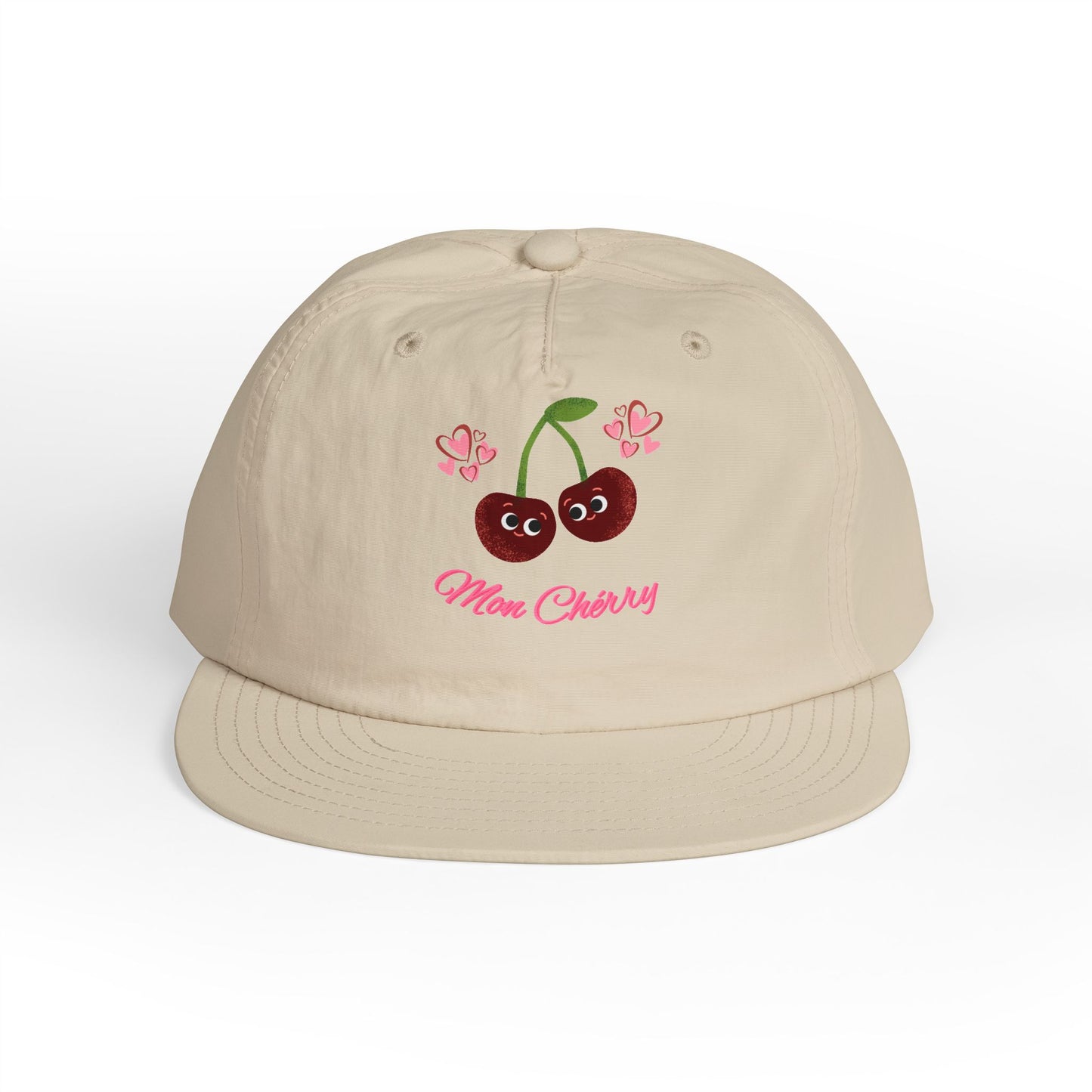 Cherry Blossom Surf Cap | Cute Beach Hat, Summer Accessory, Trendy Gift for All Ages, Adjustable Snapback, Fun Vacation Gear