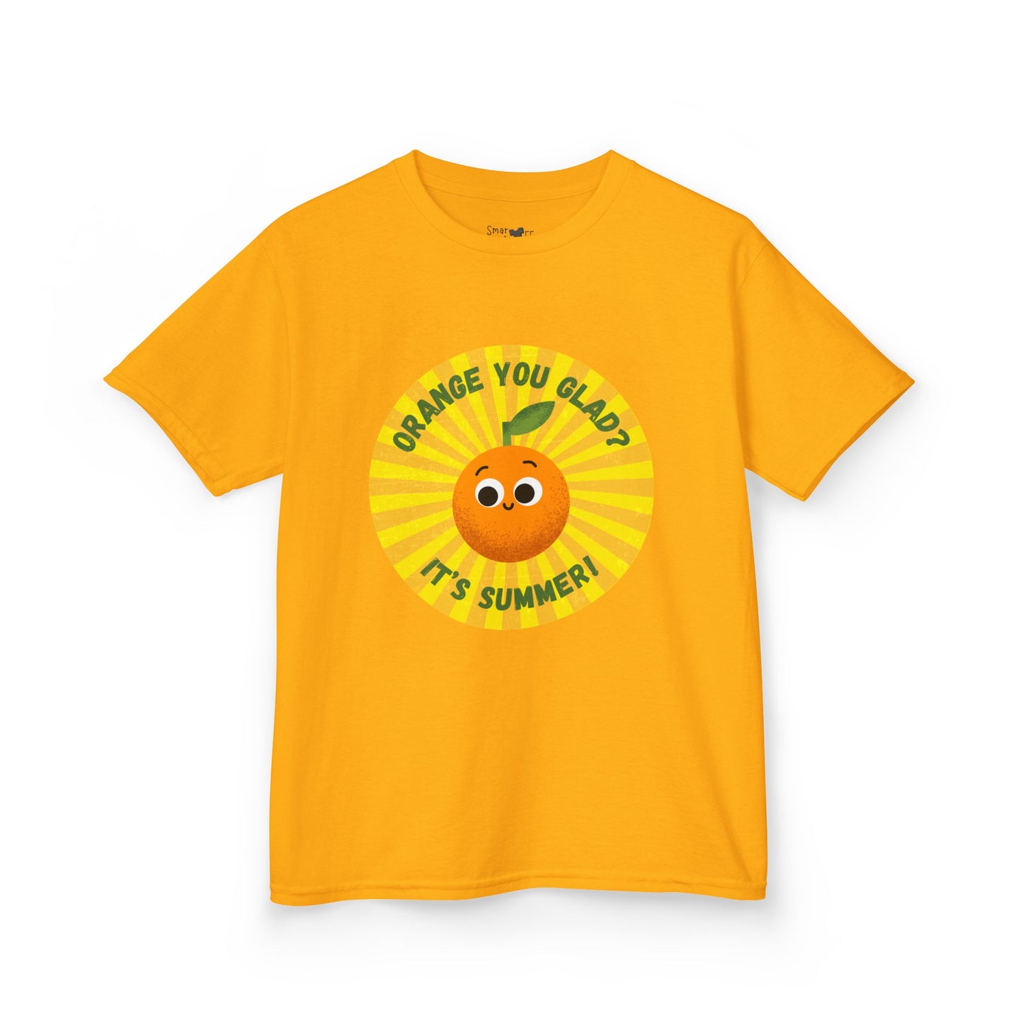 Kids Summer Tee with Fun Orange Design | Cute Tees for Kids, Summer Apparel, Casual Wear, Gift for Birthdays, Seasonal Vibes