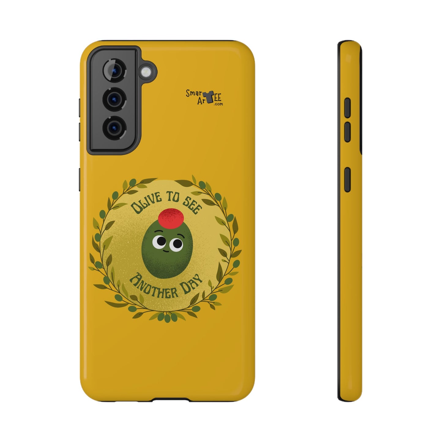 Cute Olive Phone Case, Impact-Resistant Phone Cover, Great Gift for All Ages, Trendy Cell Case, Fun Phone Accessory, Unique Olive Design