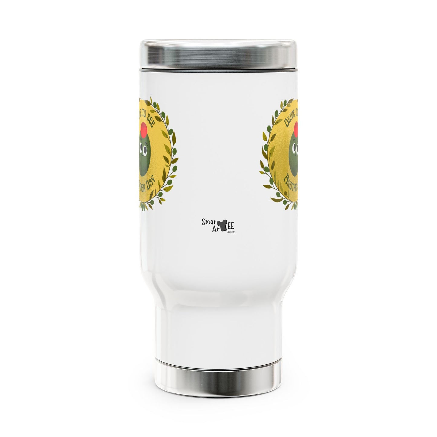 Vibrant Stainless Steel Travel Mug, Perfect for Coffee Lovers, Unique Gift for Any Occasion, Eco-Friendly Travel Cup, Motivational Message