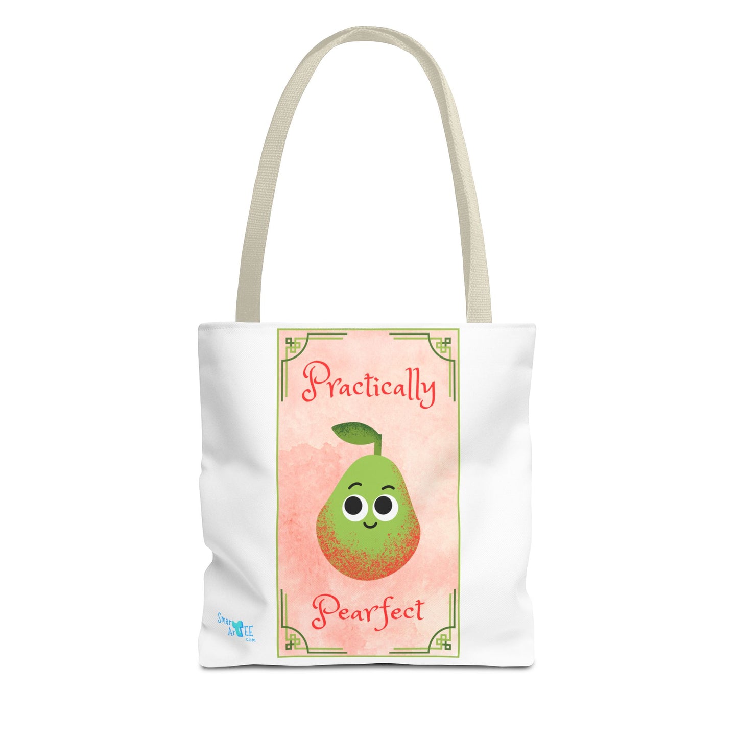 Whimsical Tote Bag - Practically Pearfeet, Cute Shopping Tote, Eco-Friendly Reusable Bag, Perfect Gift for Fruit Lovers, Summer Essential