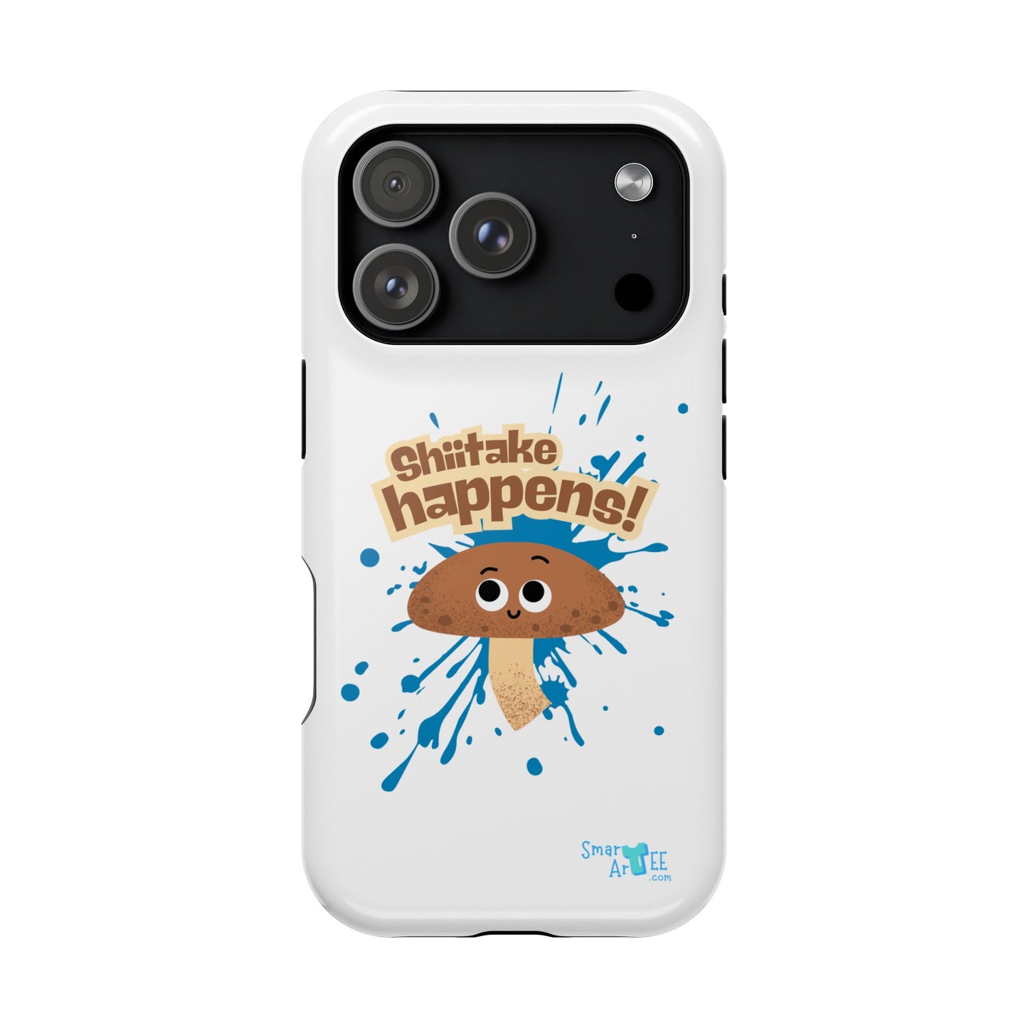 Shiitake Happens Phone Cases, Impact-Resistant Case, Funny Mushroom Case, Quirky Protection for Smartphone, Playful Accessory
